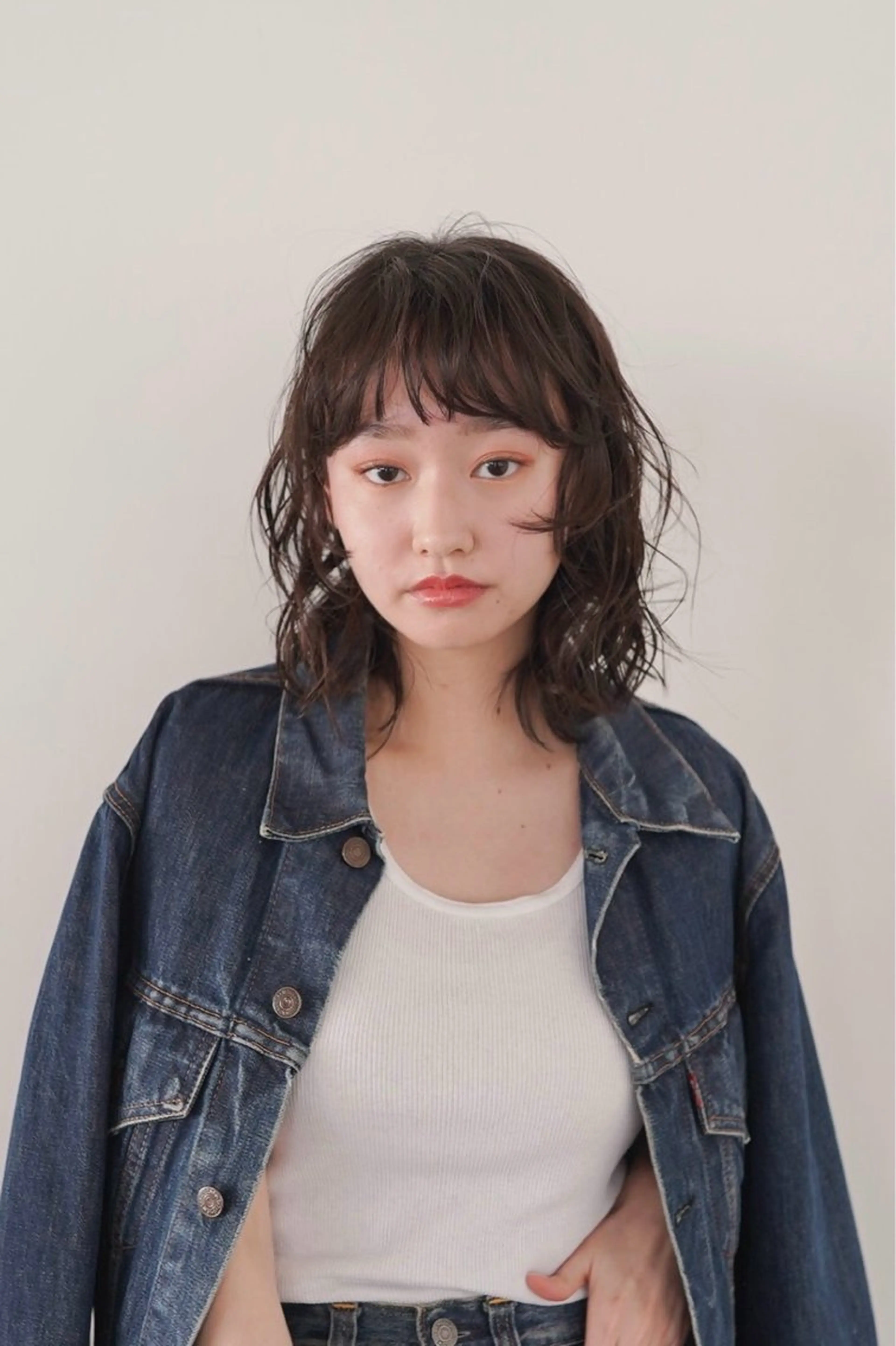 ミディアム カラー パーマ カット パーマ 表参道OLSEN✂︎ nanamiのヘアスタイル