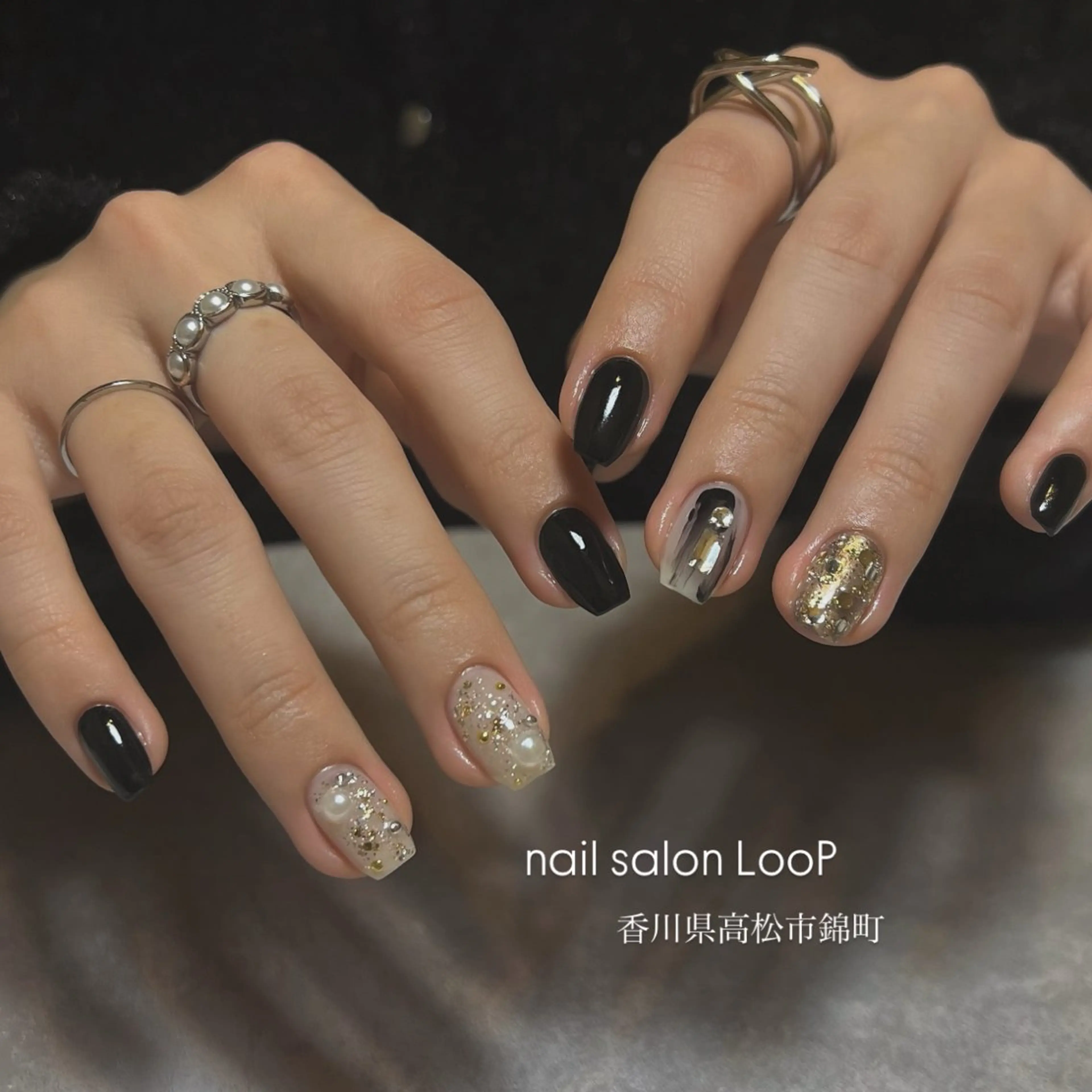 ネイル ハンドネイル LooP - riho-のネイルデザイン