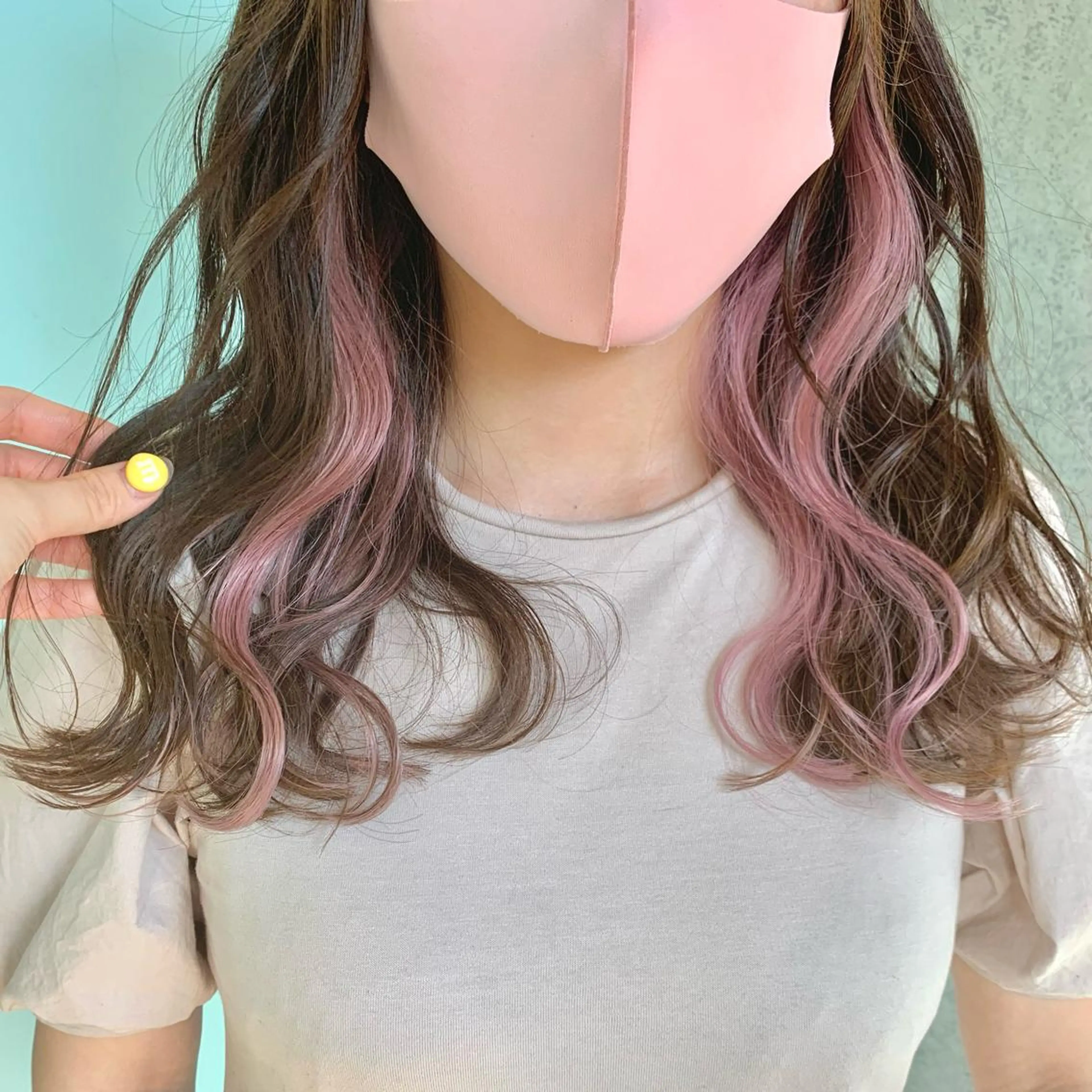 セミロング カット ヘアカラー トリートメント ally hairsalon所属・Emi .のヘアスタイル