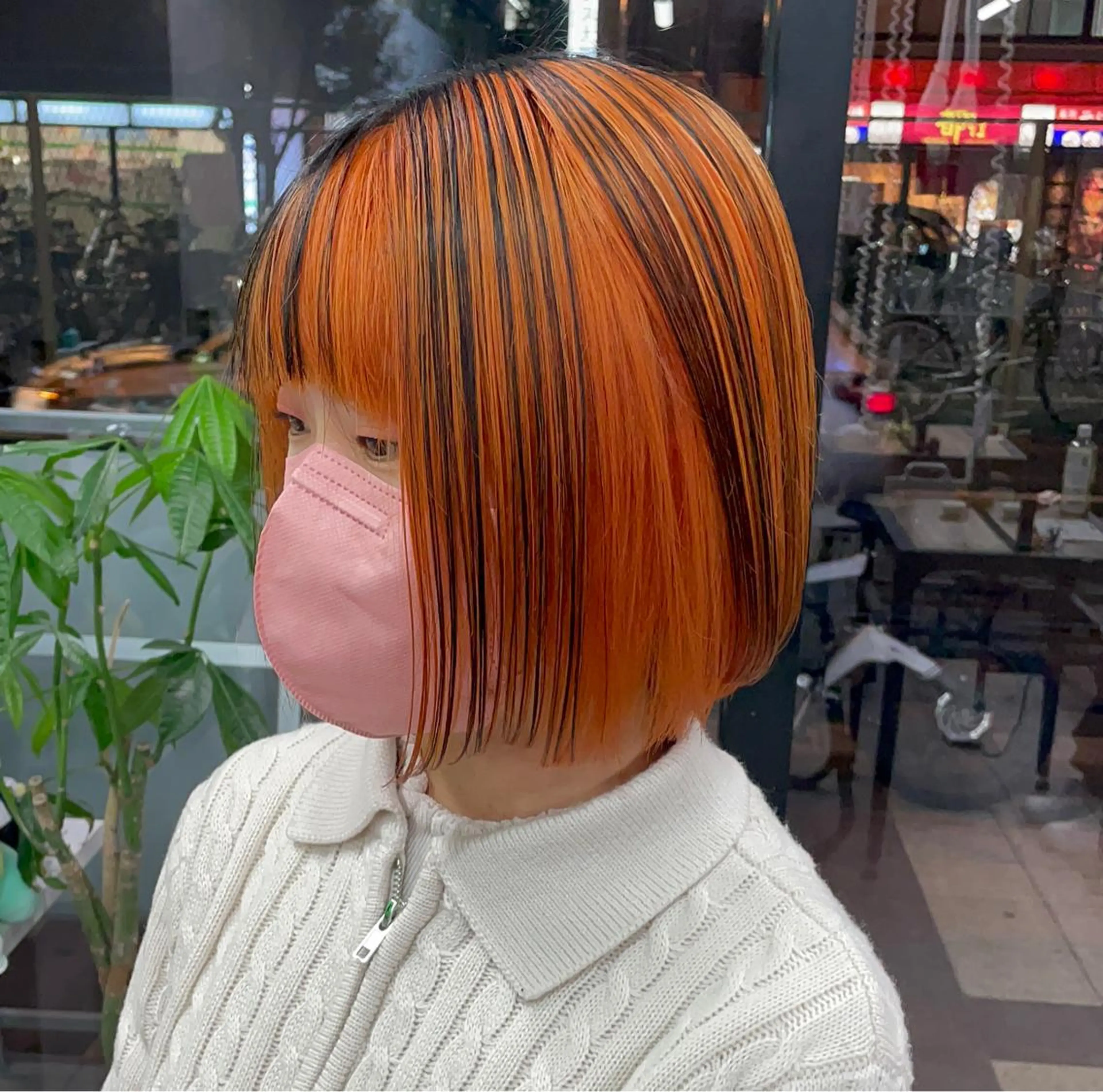 ミディアム ヘアカラー トリートメント 🌟ハイトーン/ボブ /RYOJU🌟のヘアスタイル