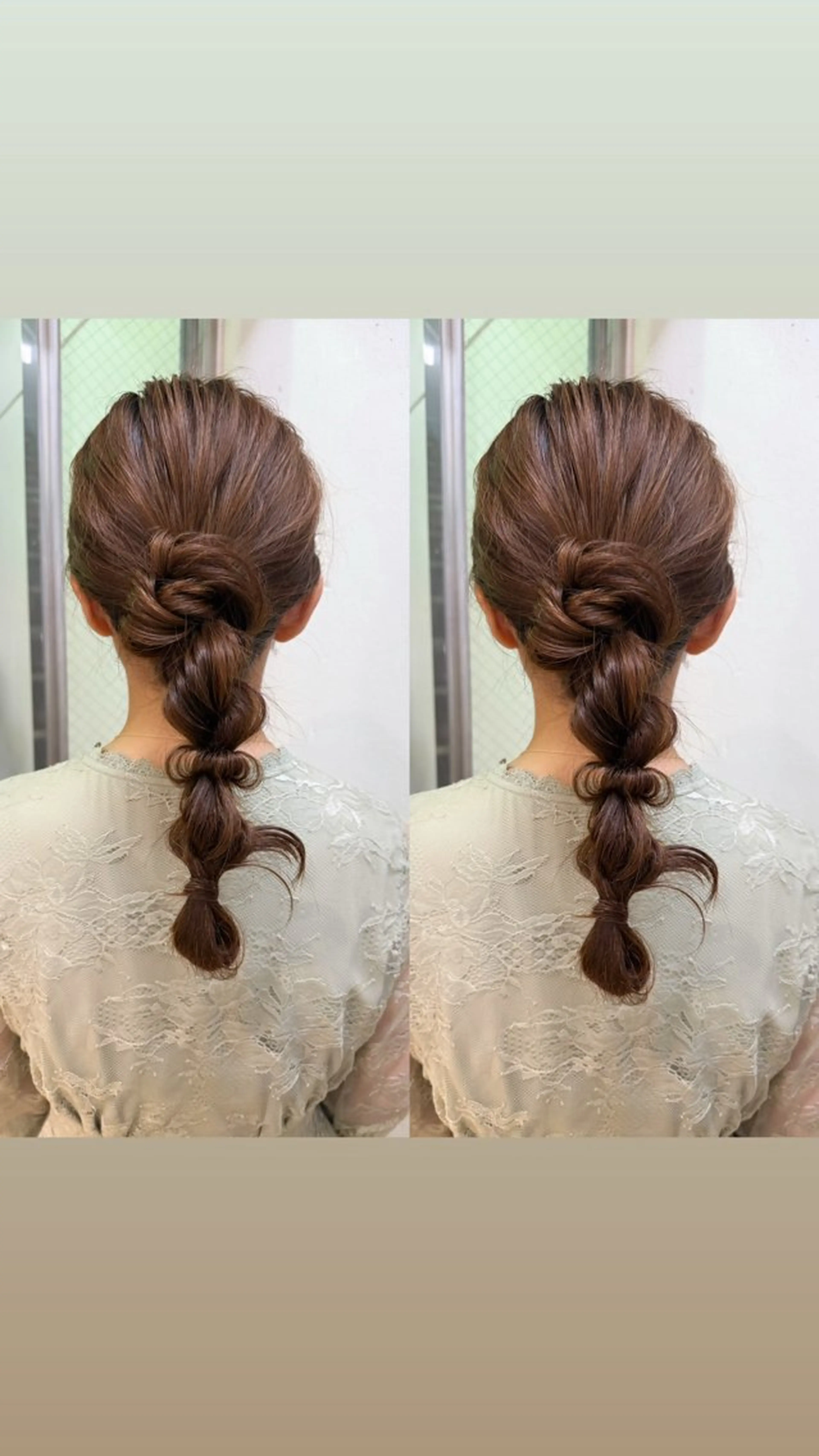 ロング ヘアアレンジ ヘアセット 艶カラー/ ストレート/くるみのヘアスタイル