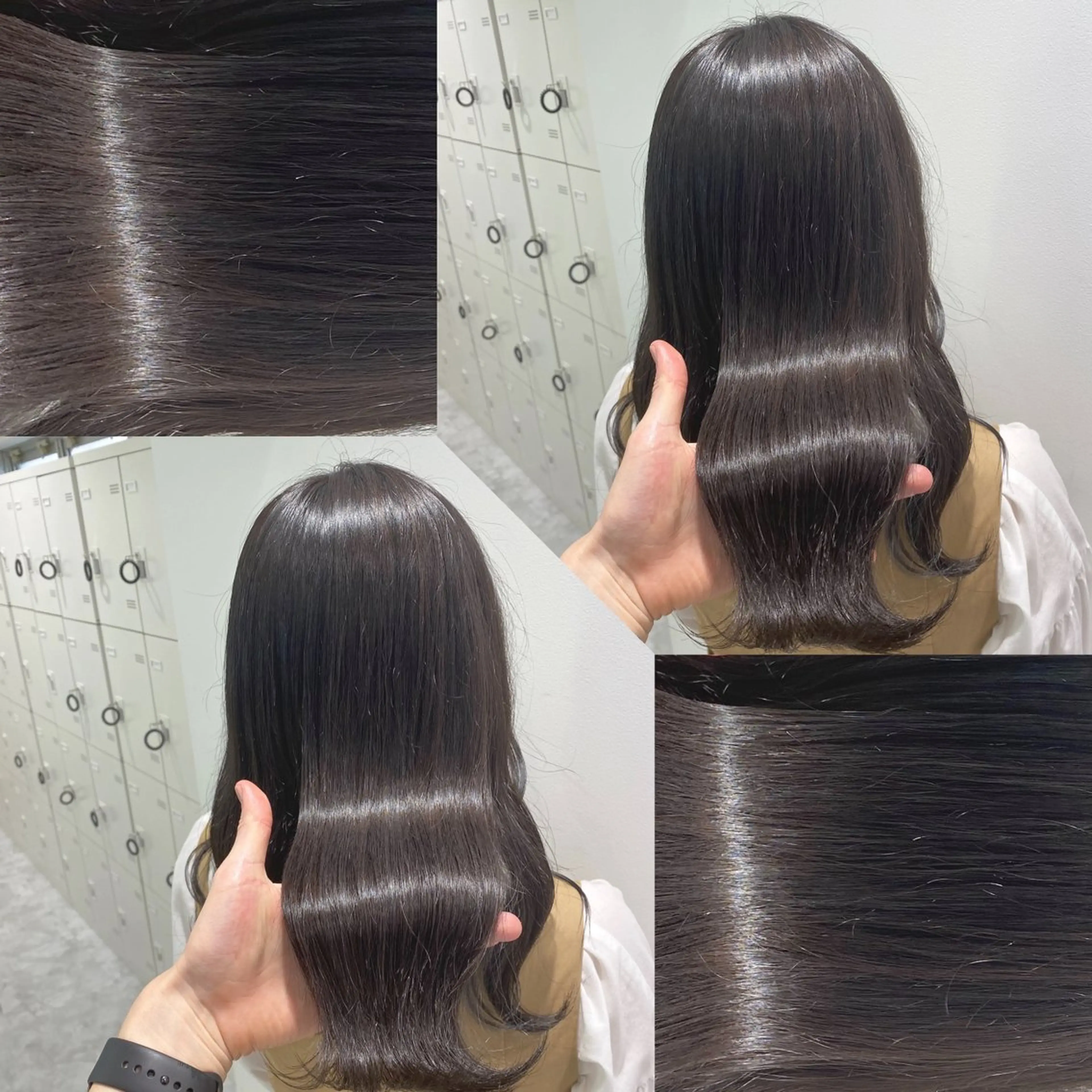 ミディアム カラー ヘアカラー トリートメント ヘッドスパ ヘアセット 韓国風ベージュ🤎 赤みなし🌿横浜🤎のヘアスタイル