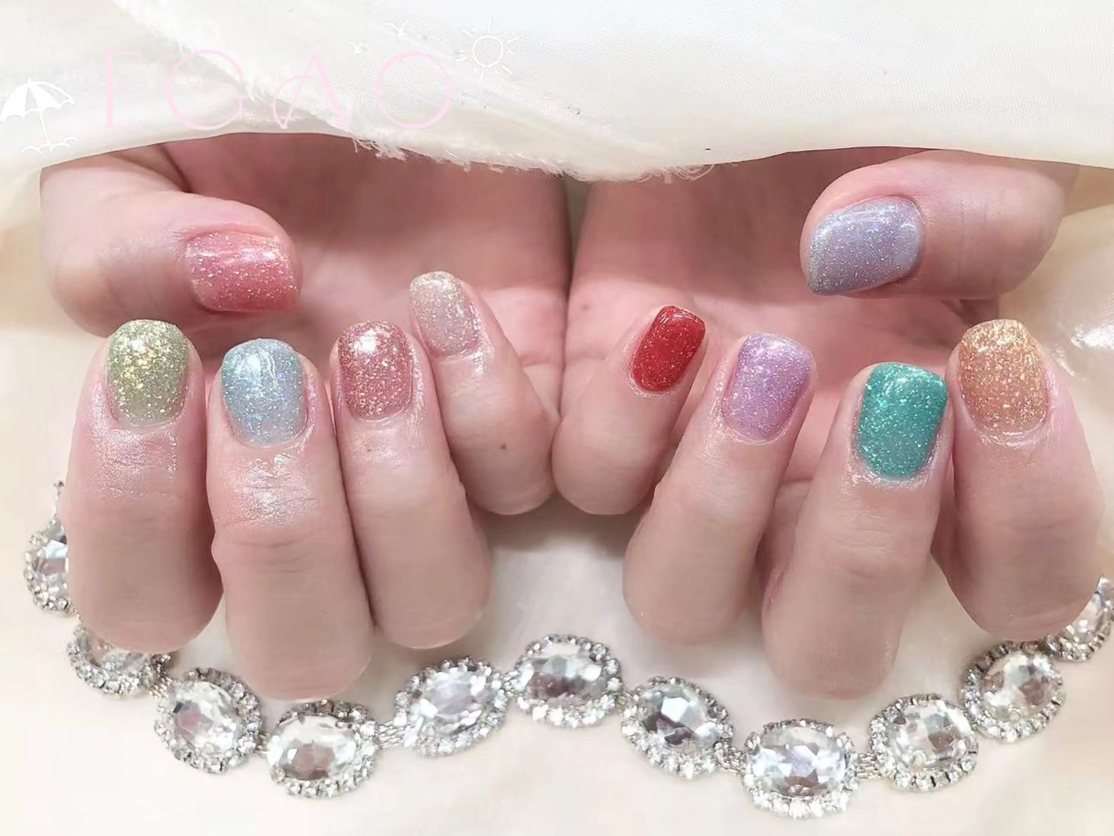 ネイル アートネイル フットネイル フレンチネイル ジェルネイル グラデーション ハンドネイル Egao Nail Salonのネイルデザイン