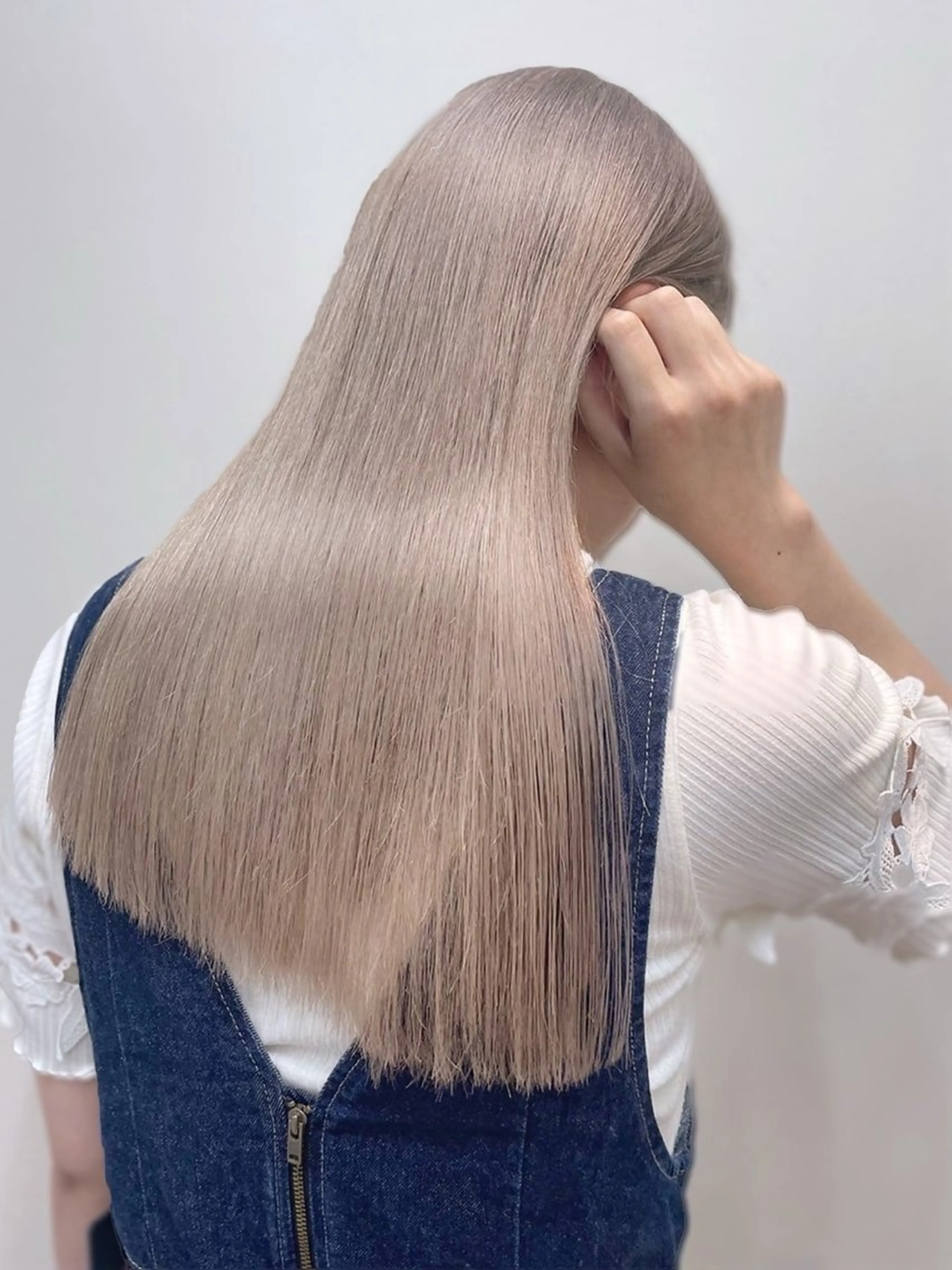 ロング 髪質改善 トリートメント カット トリートメント 艶カラー/縮毛矯正／ 鴨川育弥のヘアスタイル