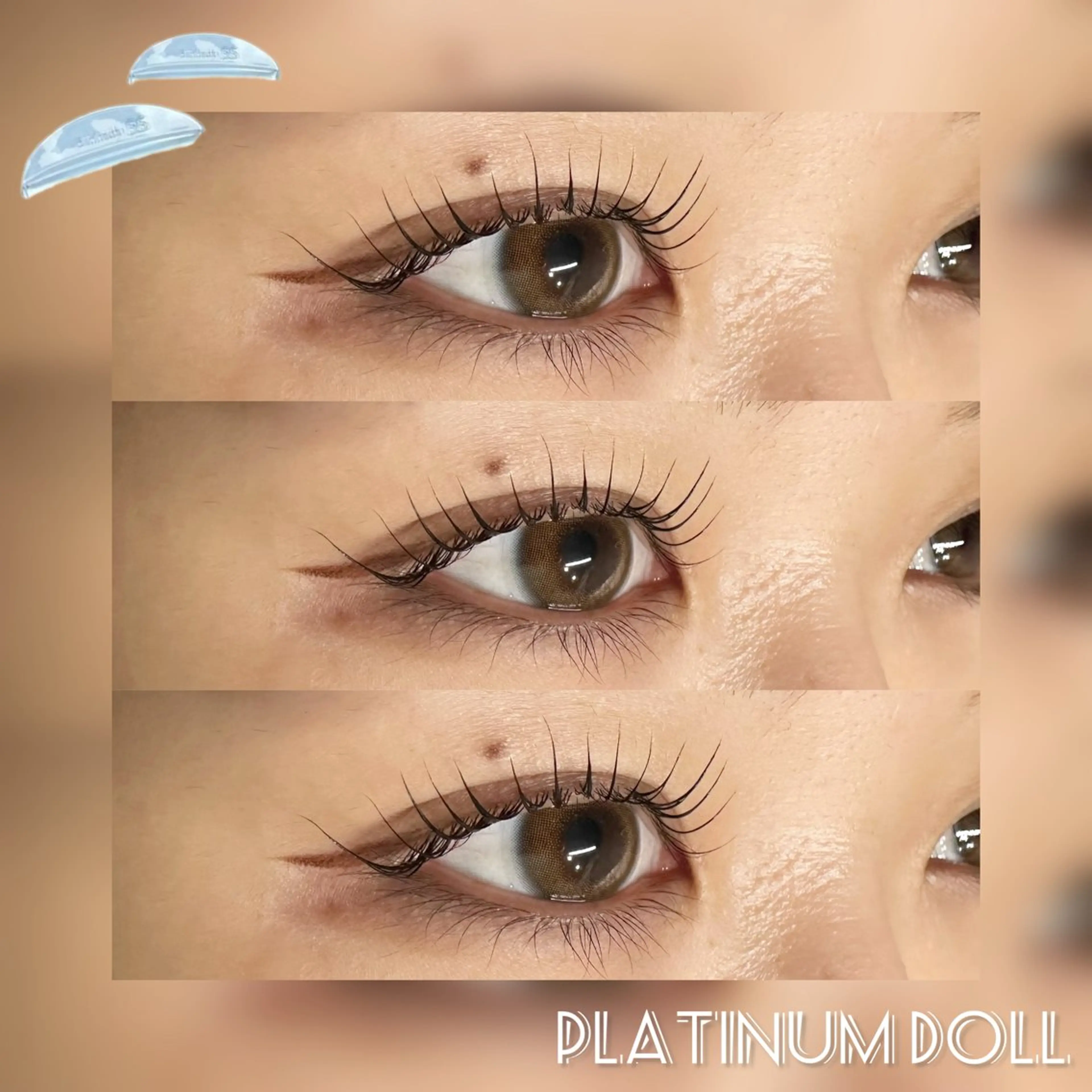 マツエク・マツパ パリジェンヌラッシュリフト マツパ PLATINUMDOLL京橋店所属・★PLATINUM DOLL YUKA★のマツエク・マツパデザイン