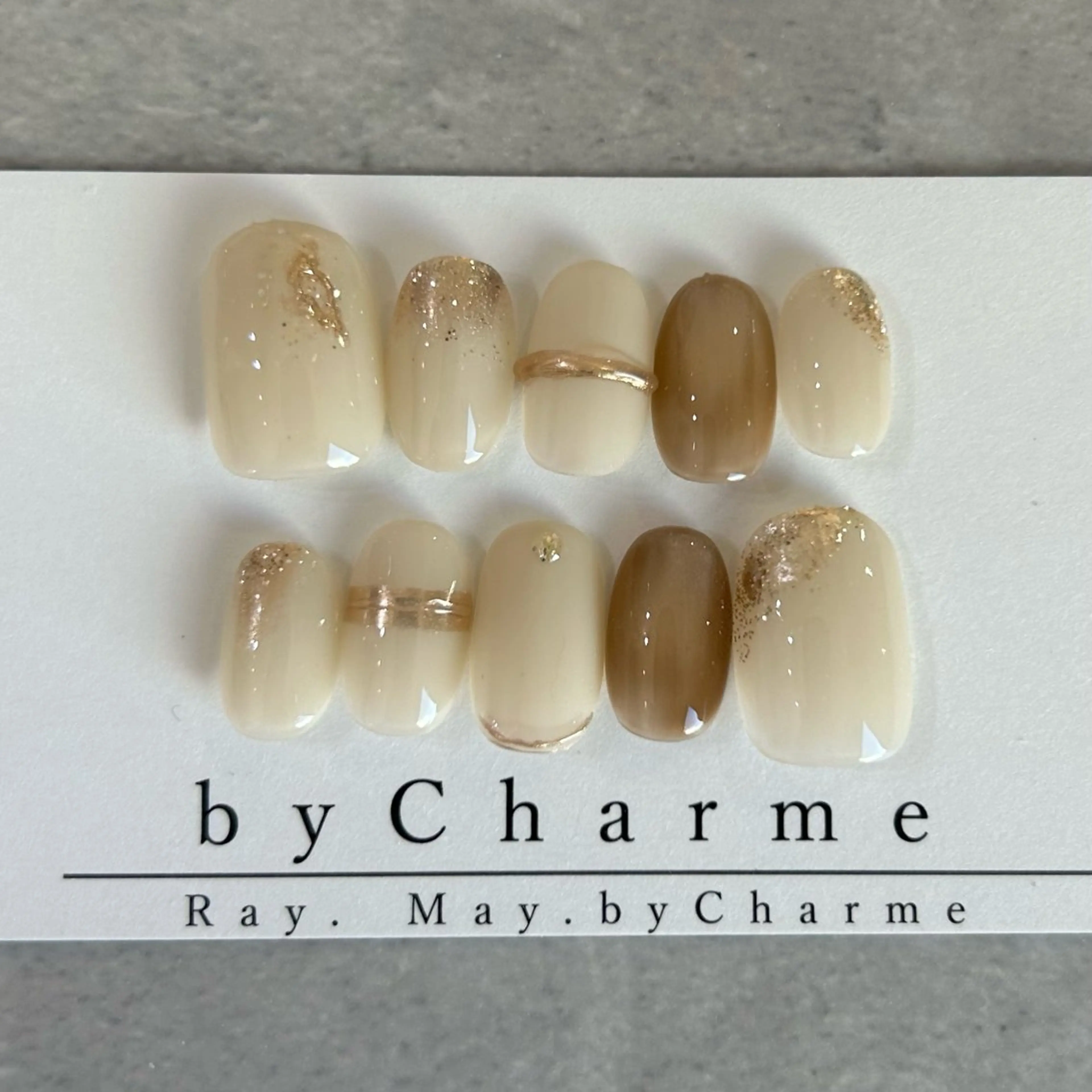 ネイル ネイルチップ Ray. byCharmeのネイルデザイン
