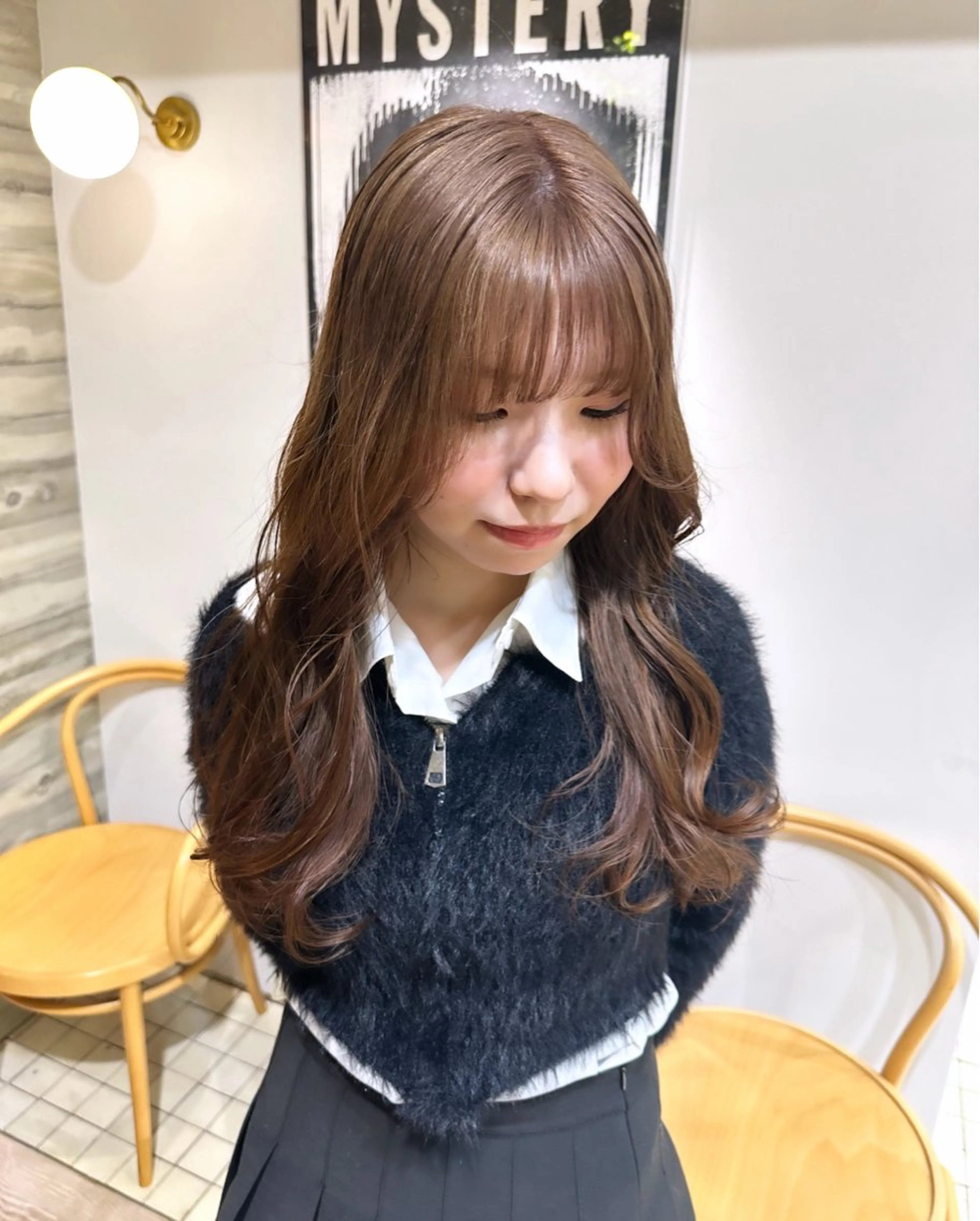 ロング 抜きっぱなしブロンド ササキカズマのヘアスタイル