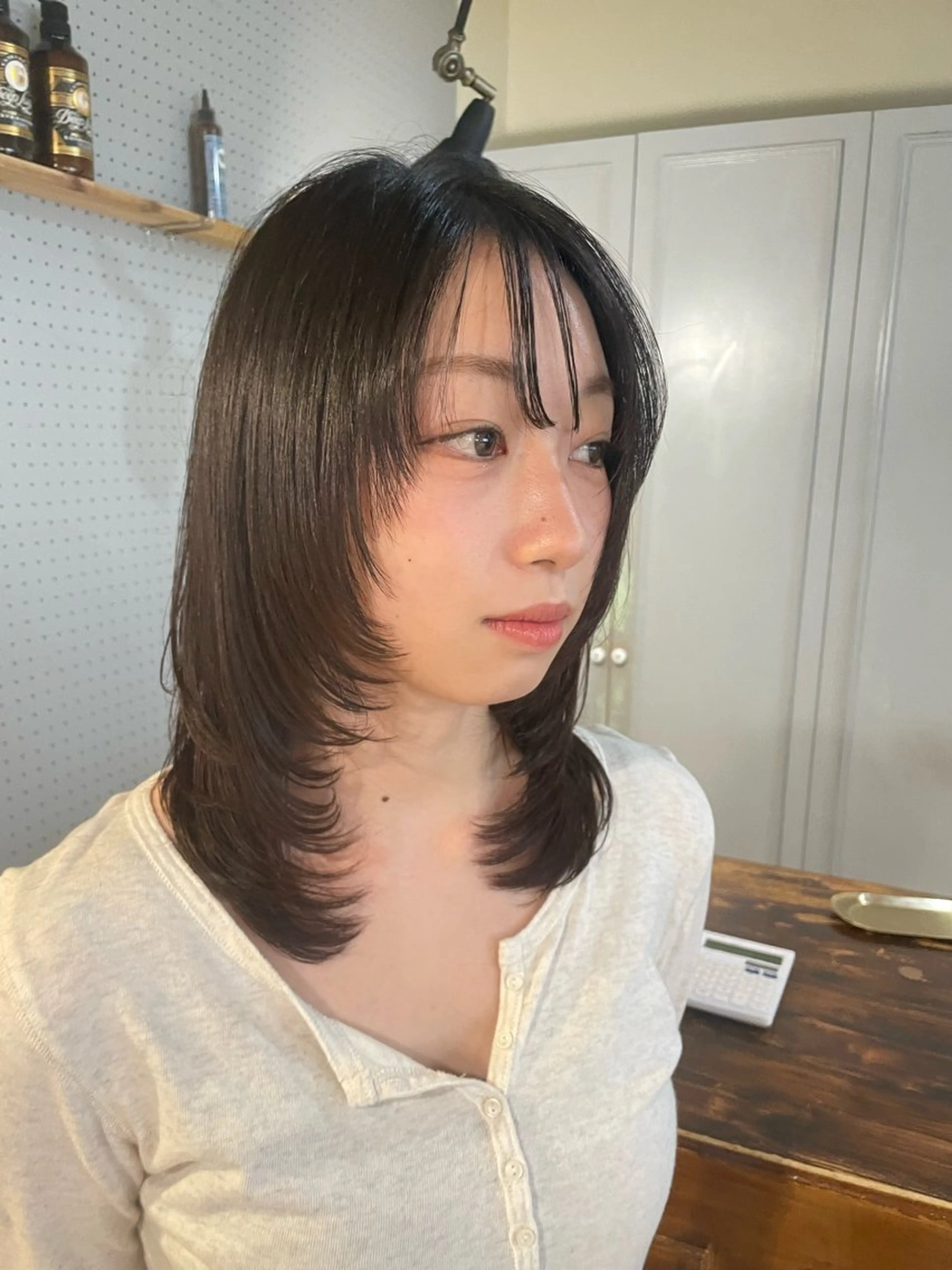 ミディアム カラー カット ヘアカラー トリートメント 🤩噂のMr.髪ポジ ティブ®️yu🤩のヘアスタイル