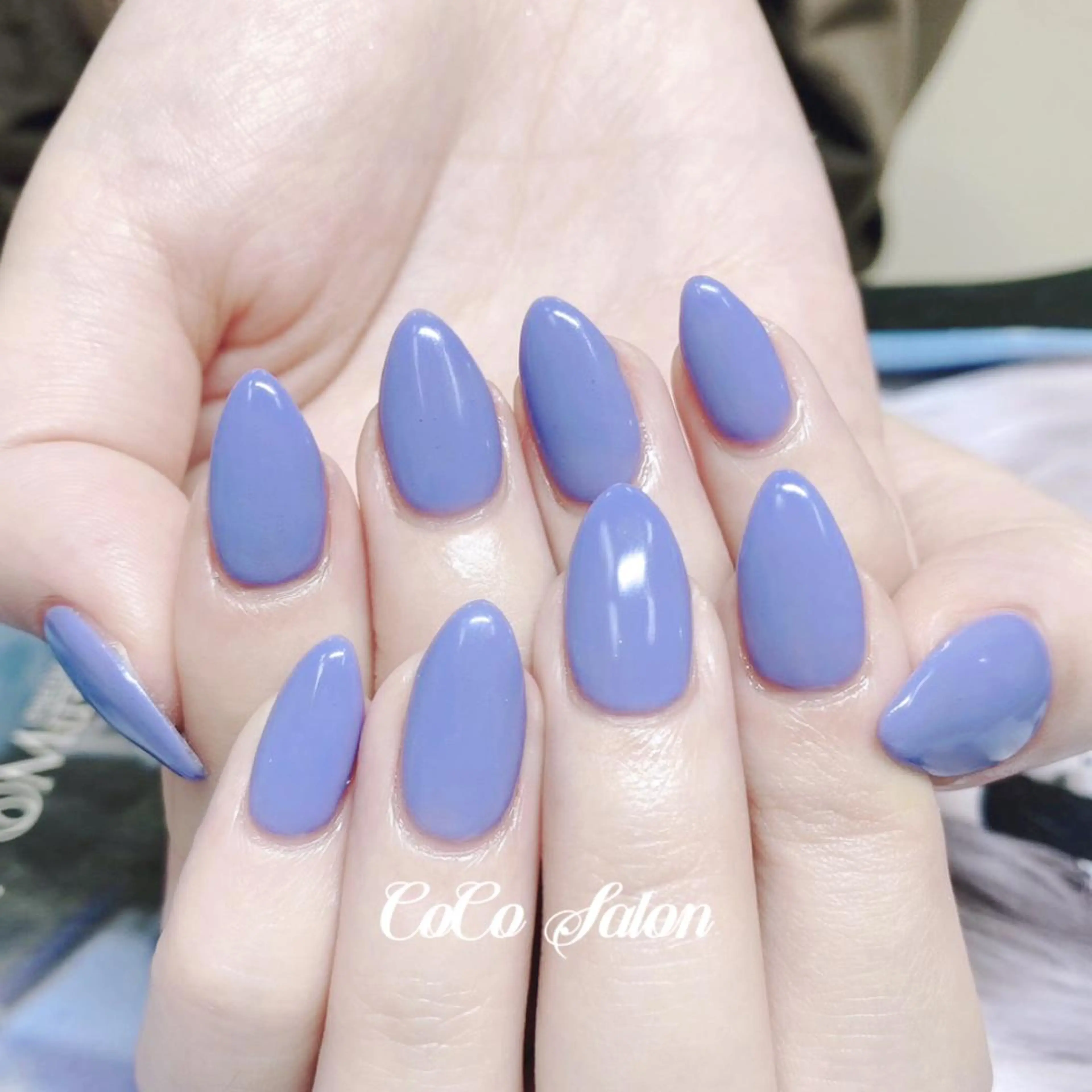 ネイル 長さ出し ジェルネイル 韓国ネイル オフィスネイル ワンカラーネイル ハンドネイル CoCoSalon ネイル/まつ毛予約のネイルデザイン