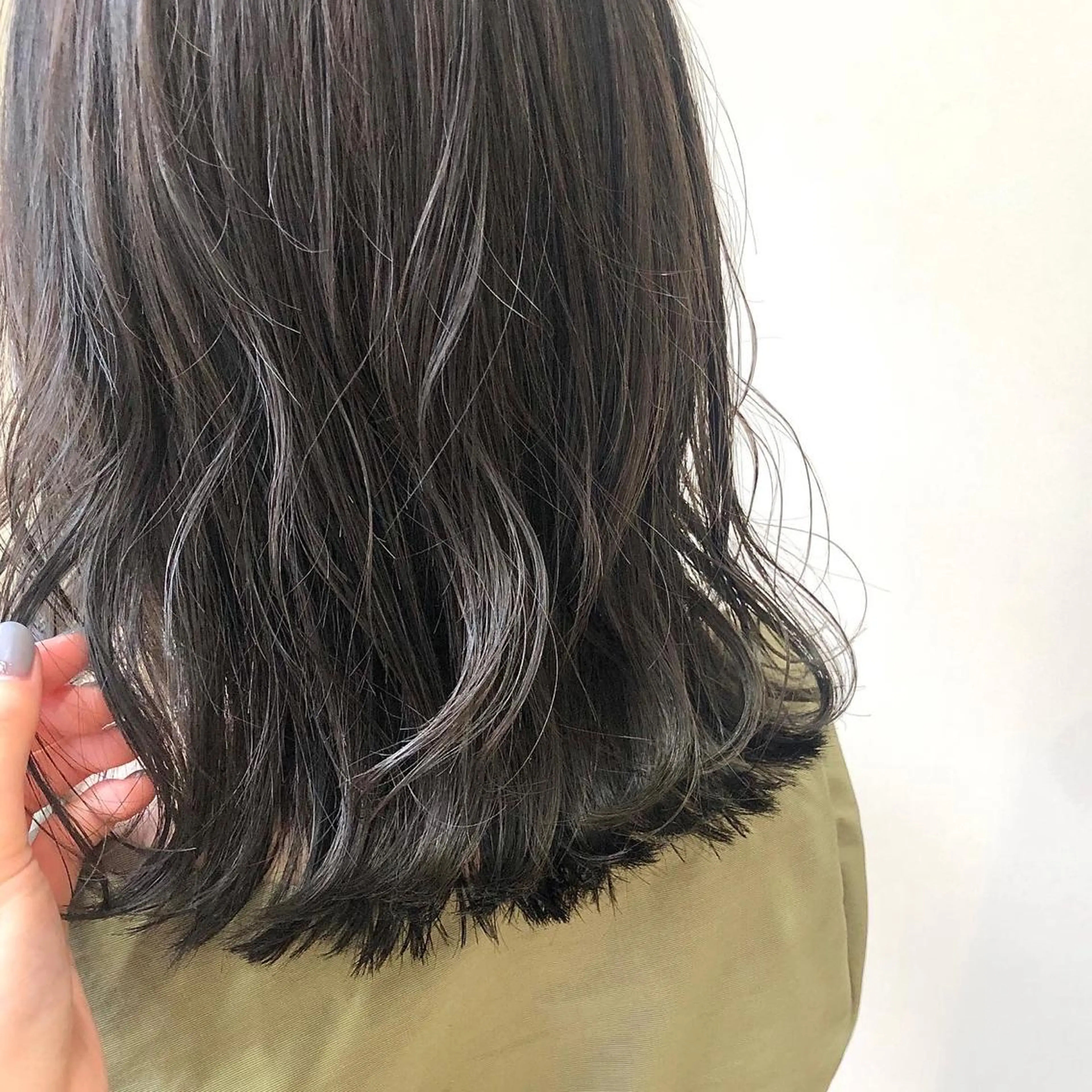 ミディアム カラー ブルーカラー ブルージュ シールエクステ/ 髪質改善💐yuuのヘアスタイル