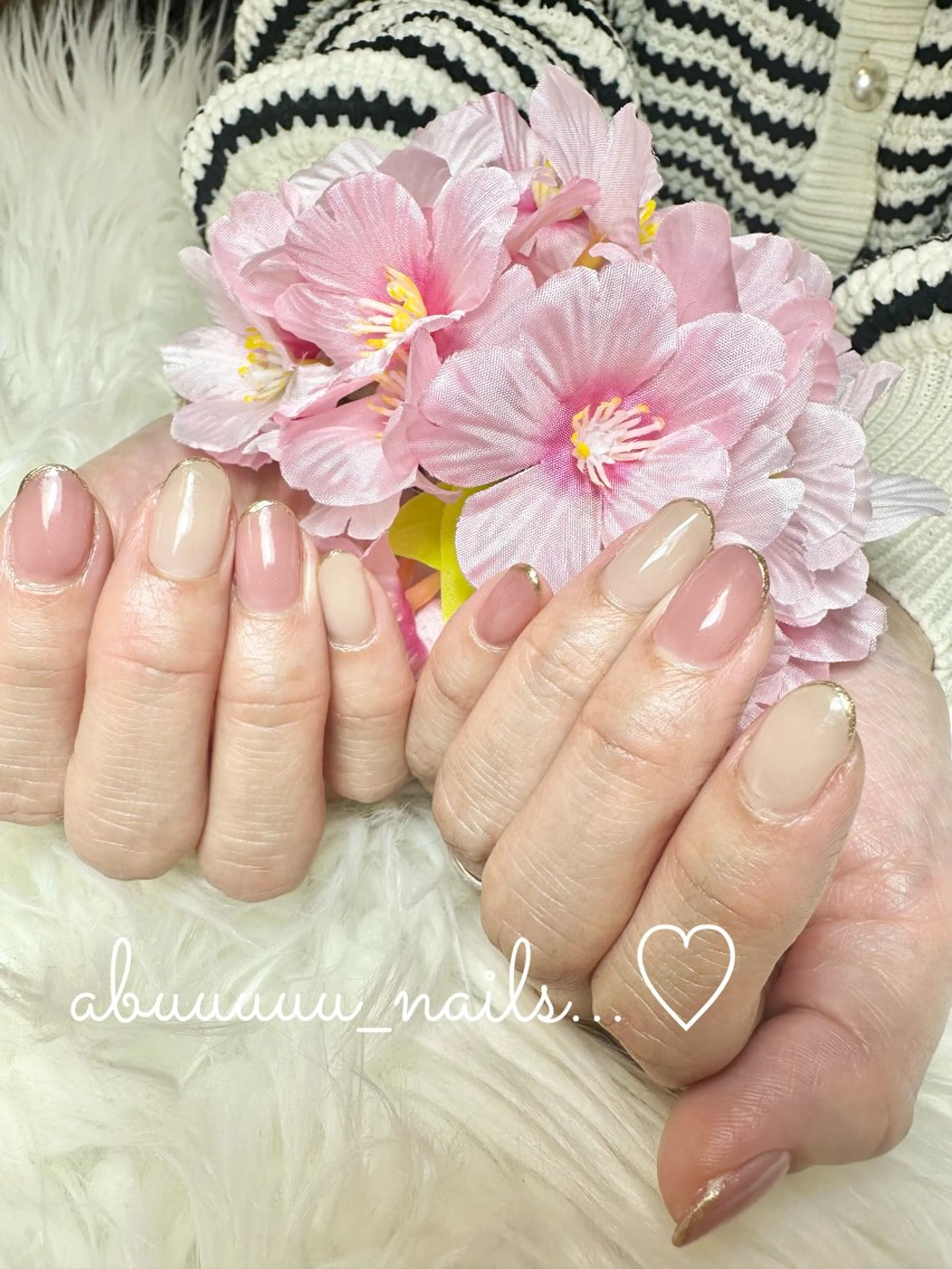 ネイル 春ネイル ハンドネイル abuuuuu nailsのネイルデザイン