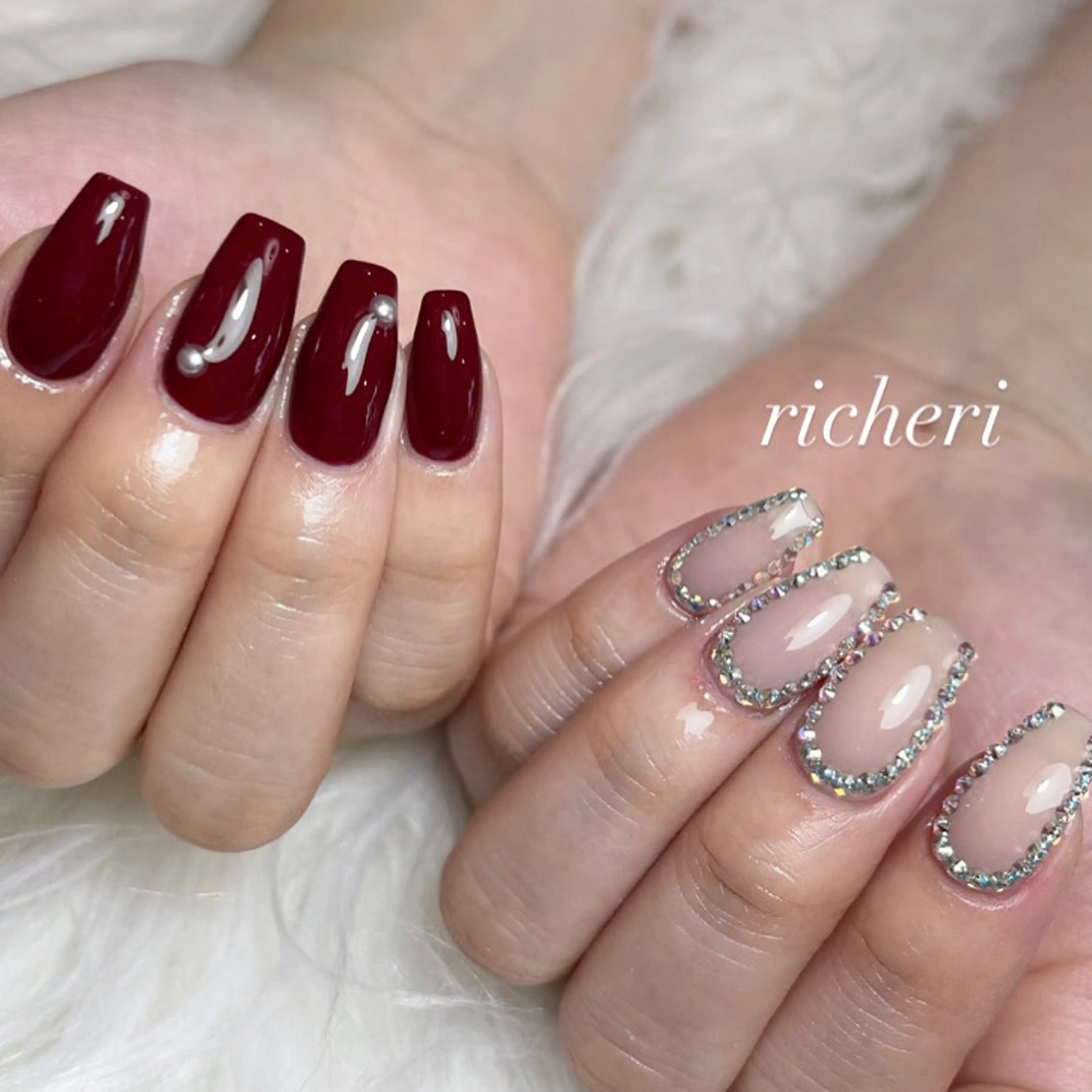 ミディアム ネイル ハンドネイル richeri beautyのエステ・リラクイメージ