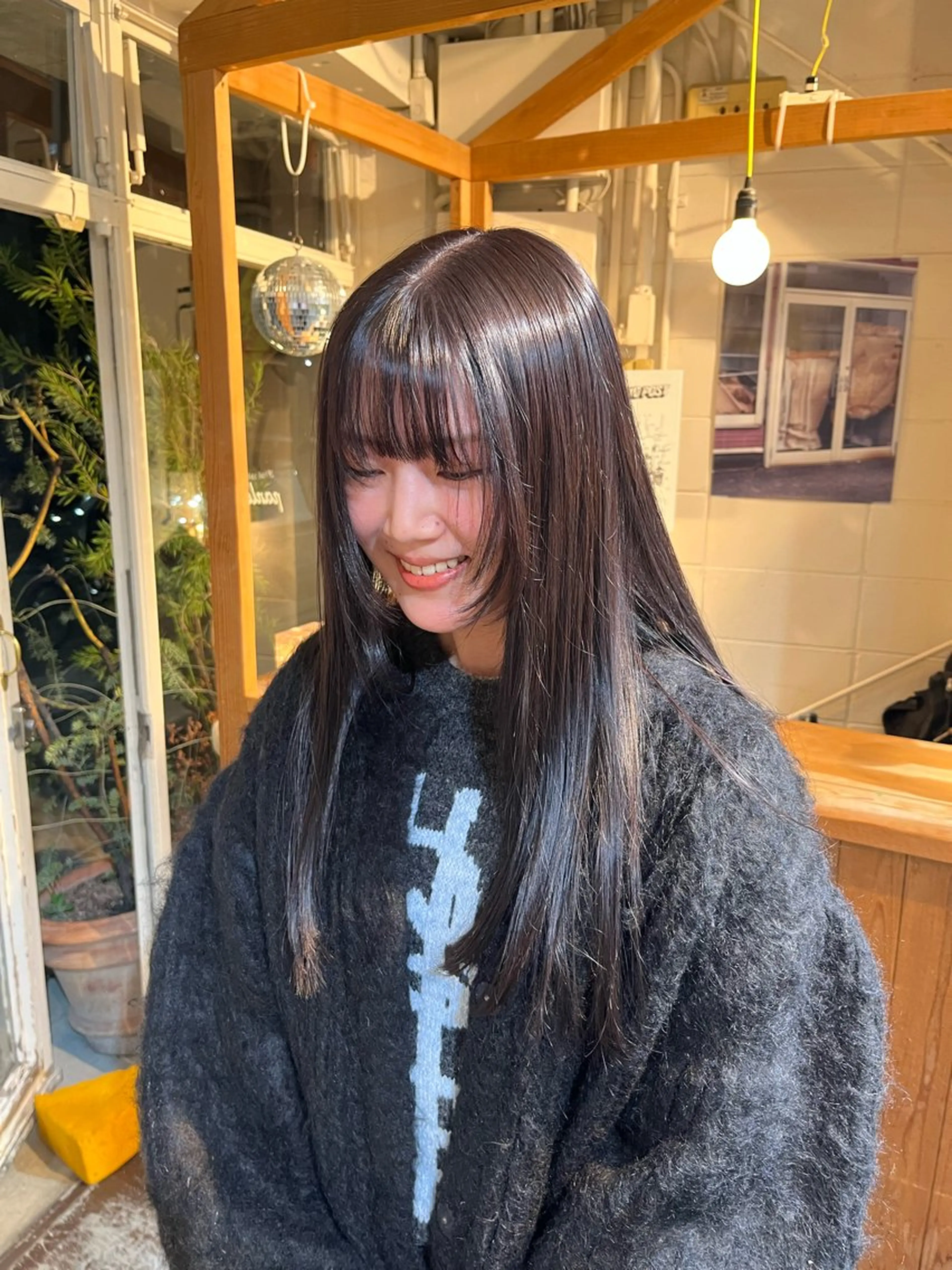 ロング カラー 透明感カラー chikashitsu所属・Junmi/ﾁｶｼﾂ /堀江のヘアスタイル