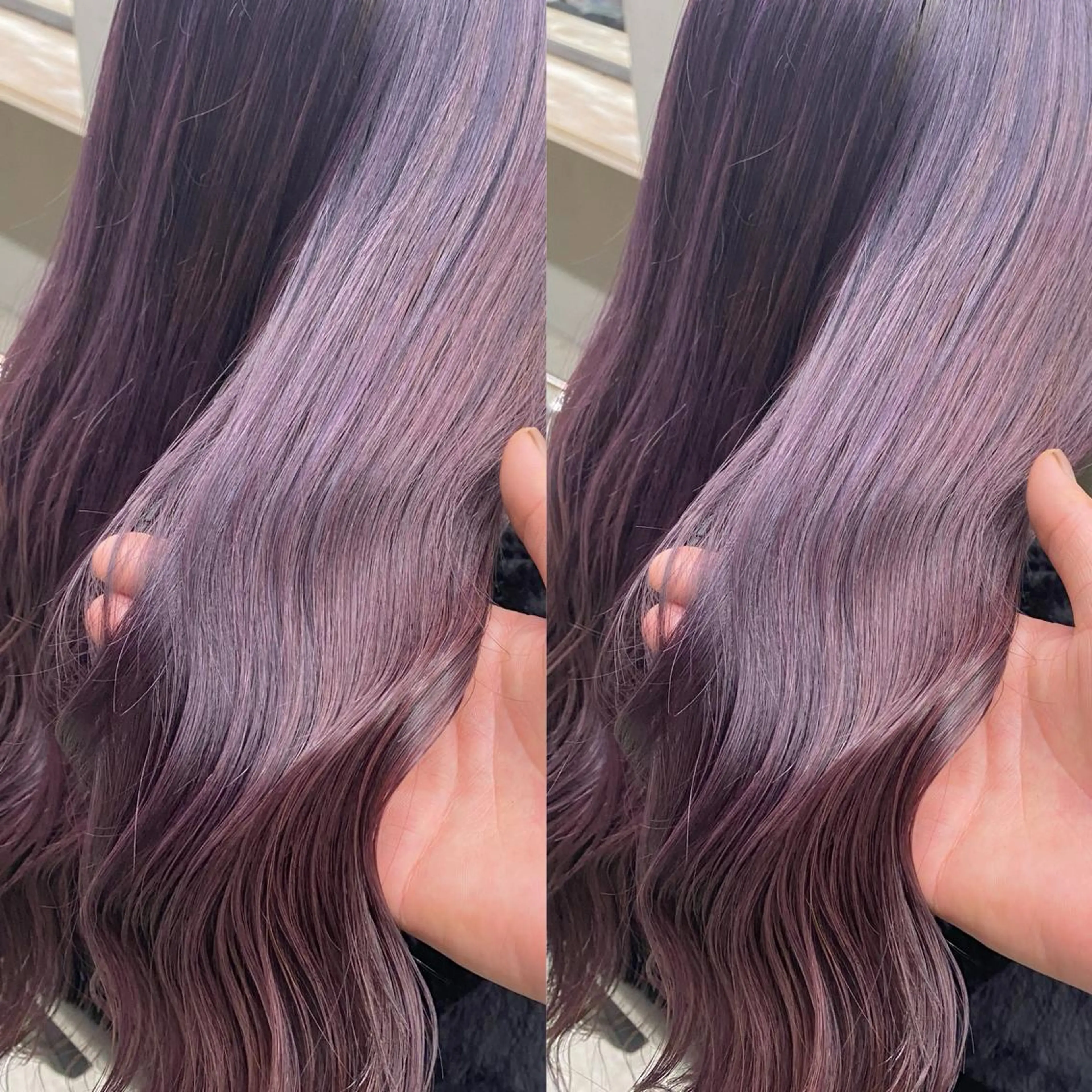 セミロング カラー パーマ ヘアアレンジ メンズ キッズ ネイル マツエク・マツパ アイブロウ ラベンダーカラー ラベンダーピンク ピンクカラー カラーマツエク ピンク ヘアカラー トリートメント 韓国ヘア🫧 KAZUTOのヘアスタイル