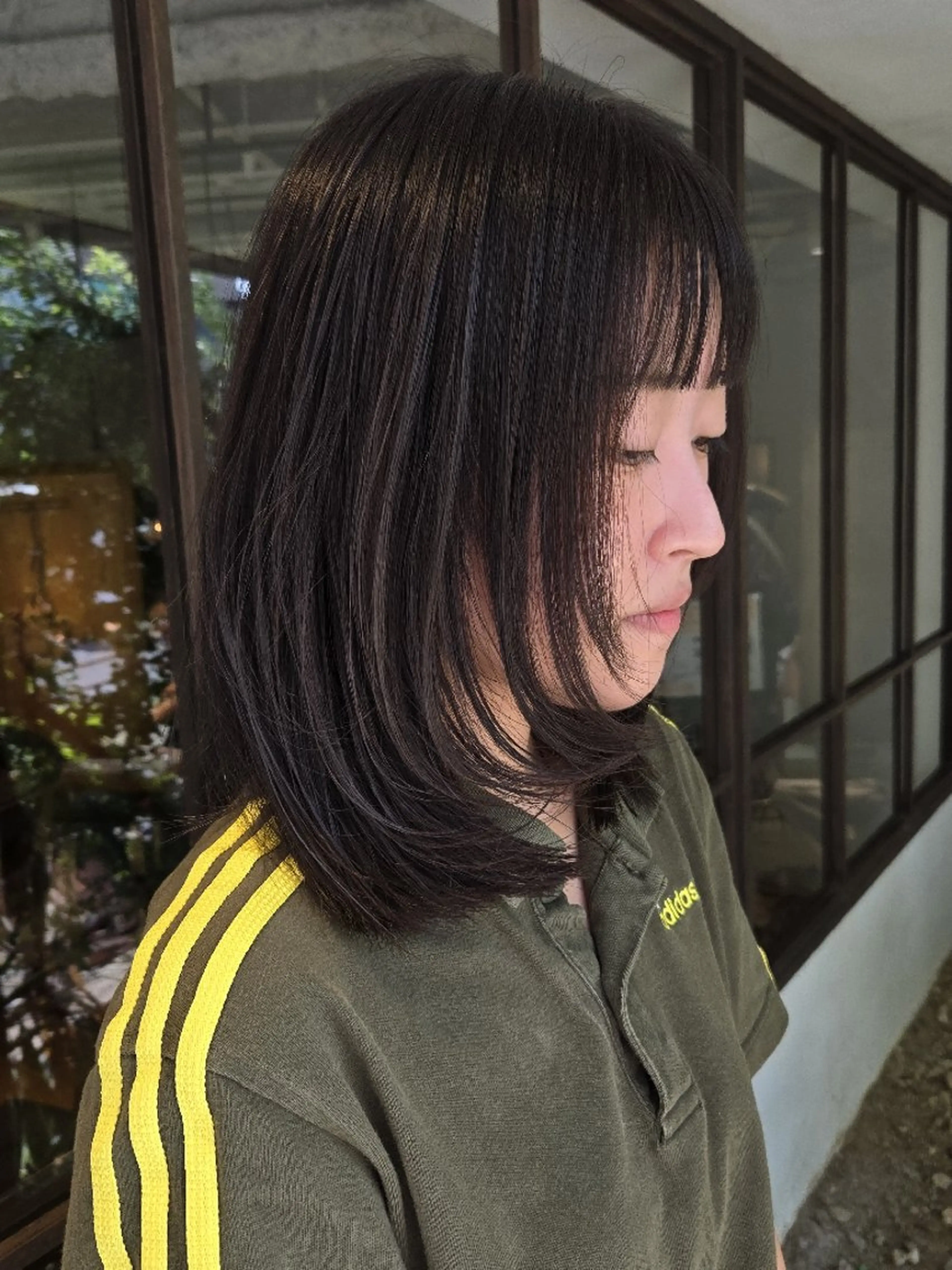 ミディアム カット ヘアカラー 韓国好き🇰🇷 美容師MIKUのヘアスタイル