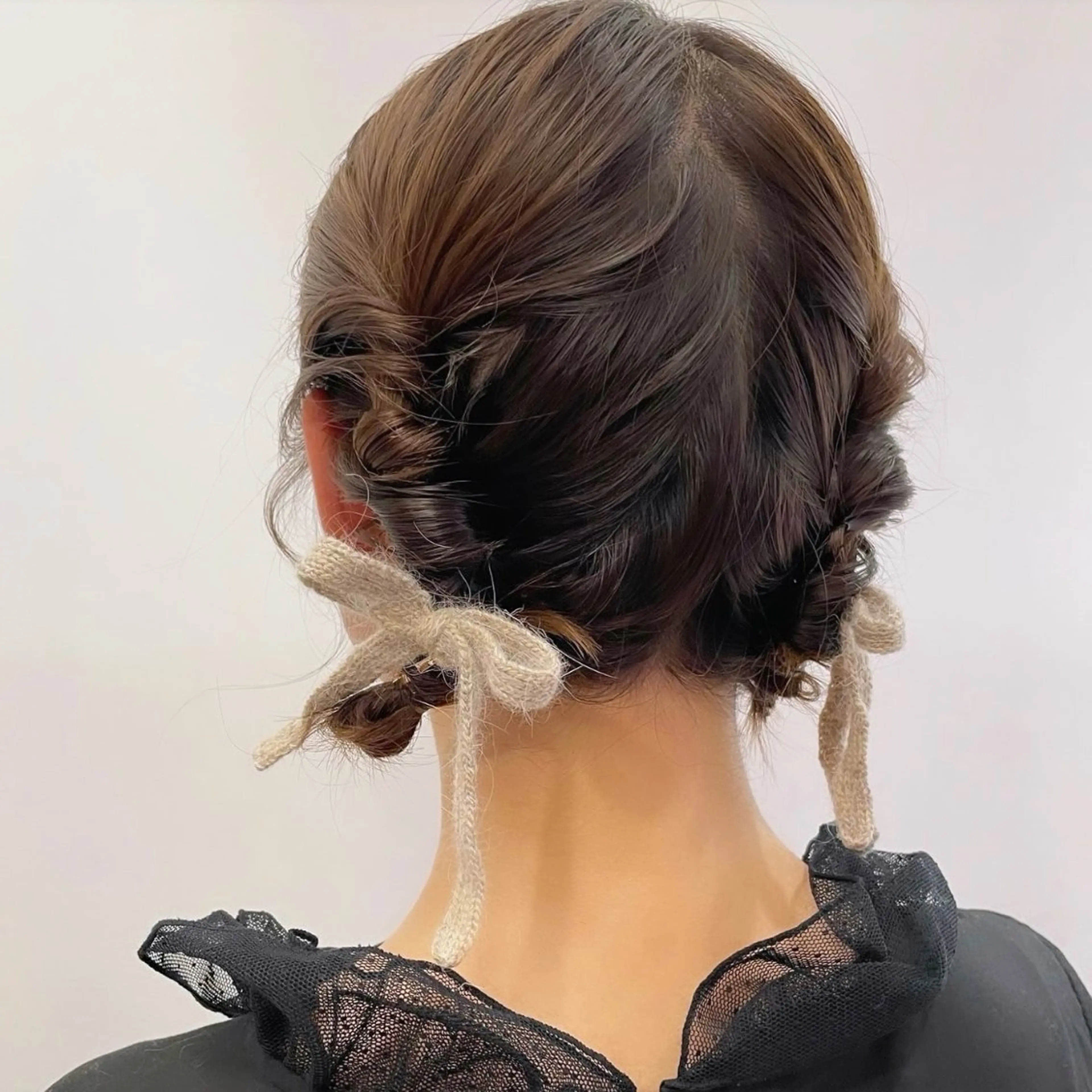 ショート ヘアアレンジ 結婚式・ブライダル ヘアセット ボブパーマ ♡ヨシカワハナコのヘアスタイル