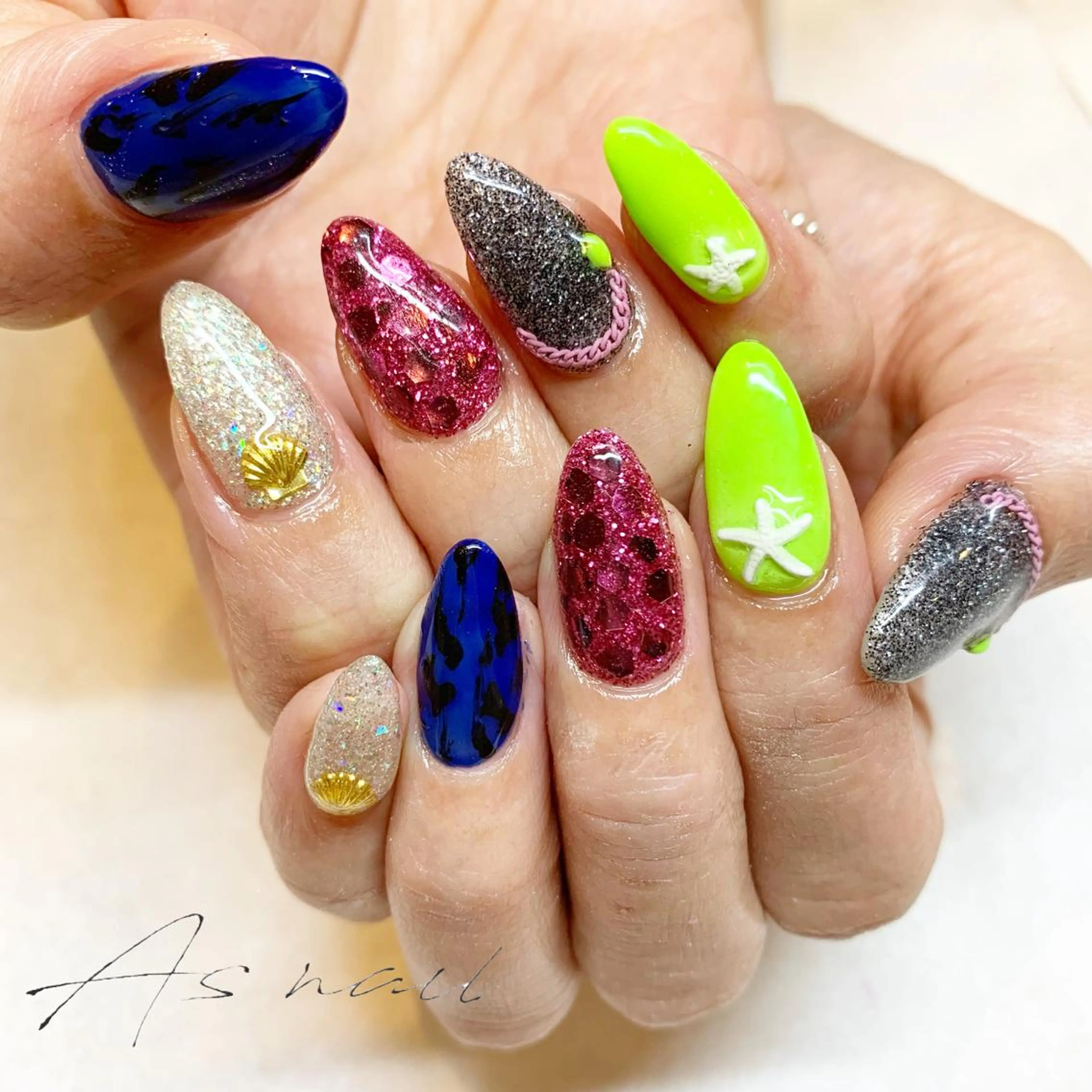 ネイル Asnail 石川頌子のネイルデザイン