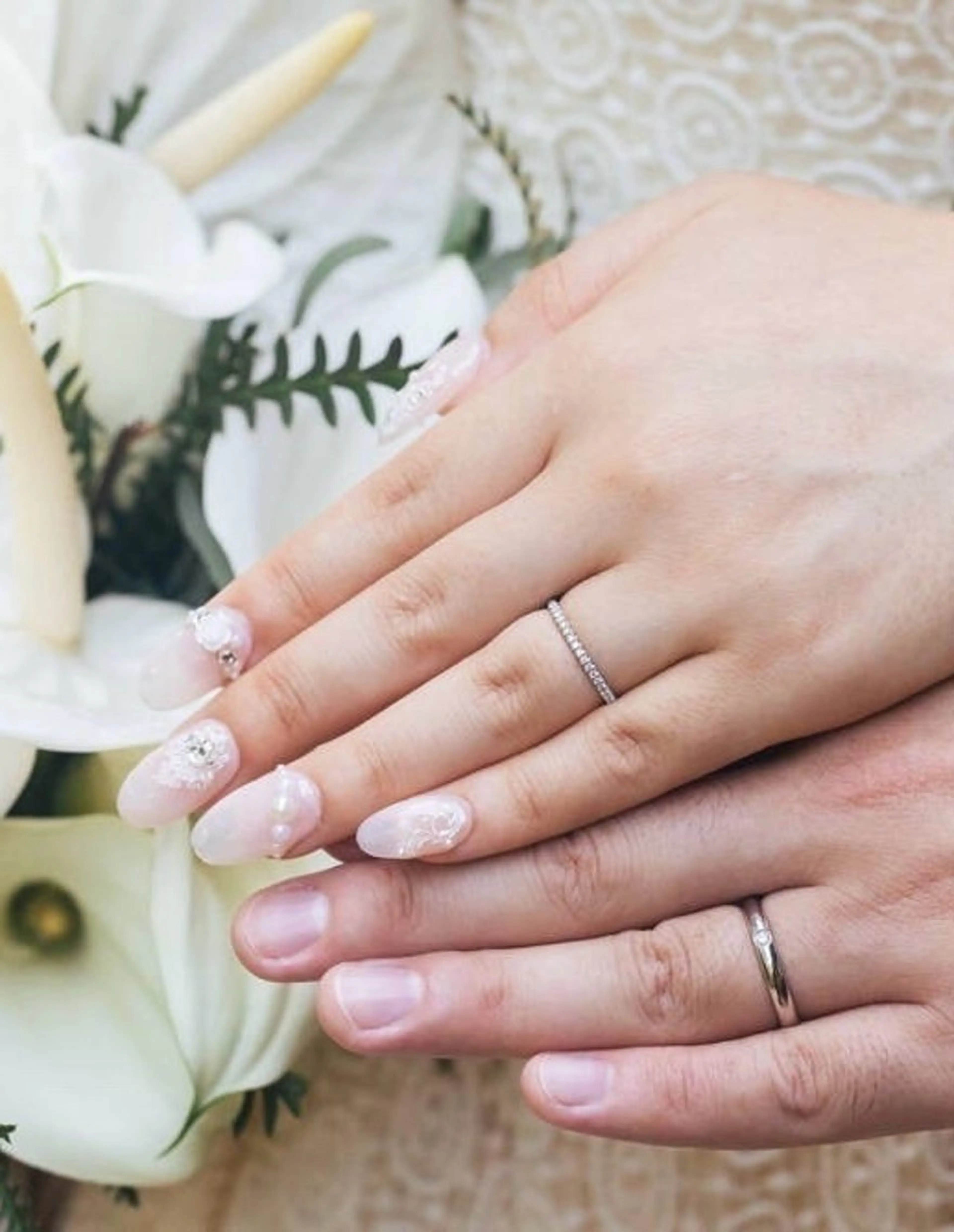 ネイル ブライダルネイル 住宅街のねいる屋さん R.G  NAILのネイルデザイン