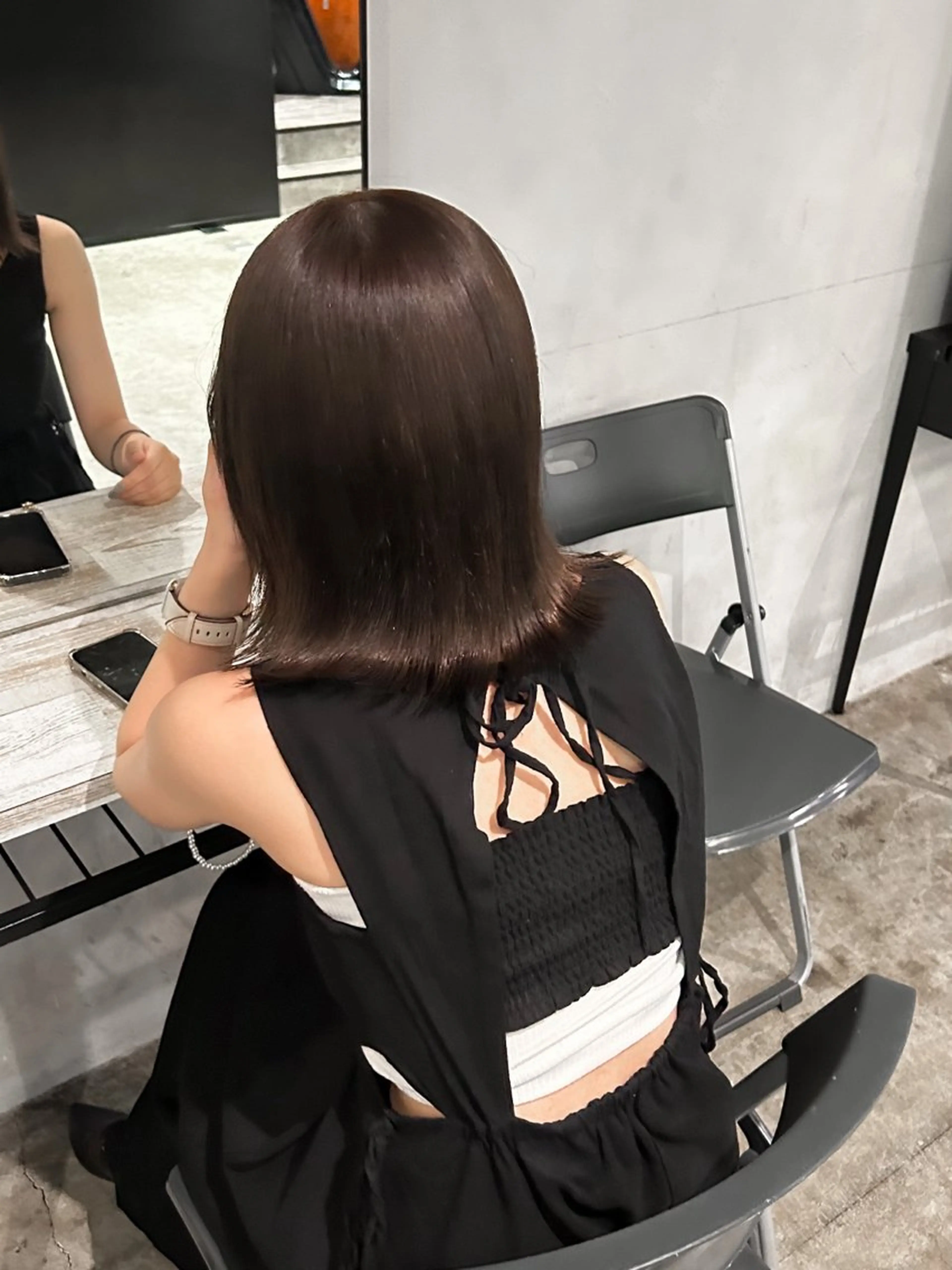 カラー ブラウンカラー ALBUM所属・Hinata🛸 ボブ美容師のヘアスタイル