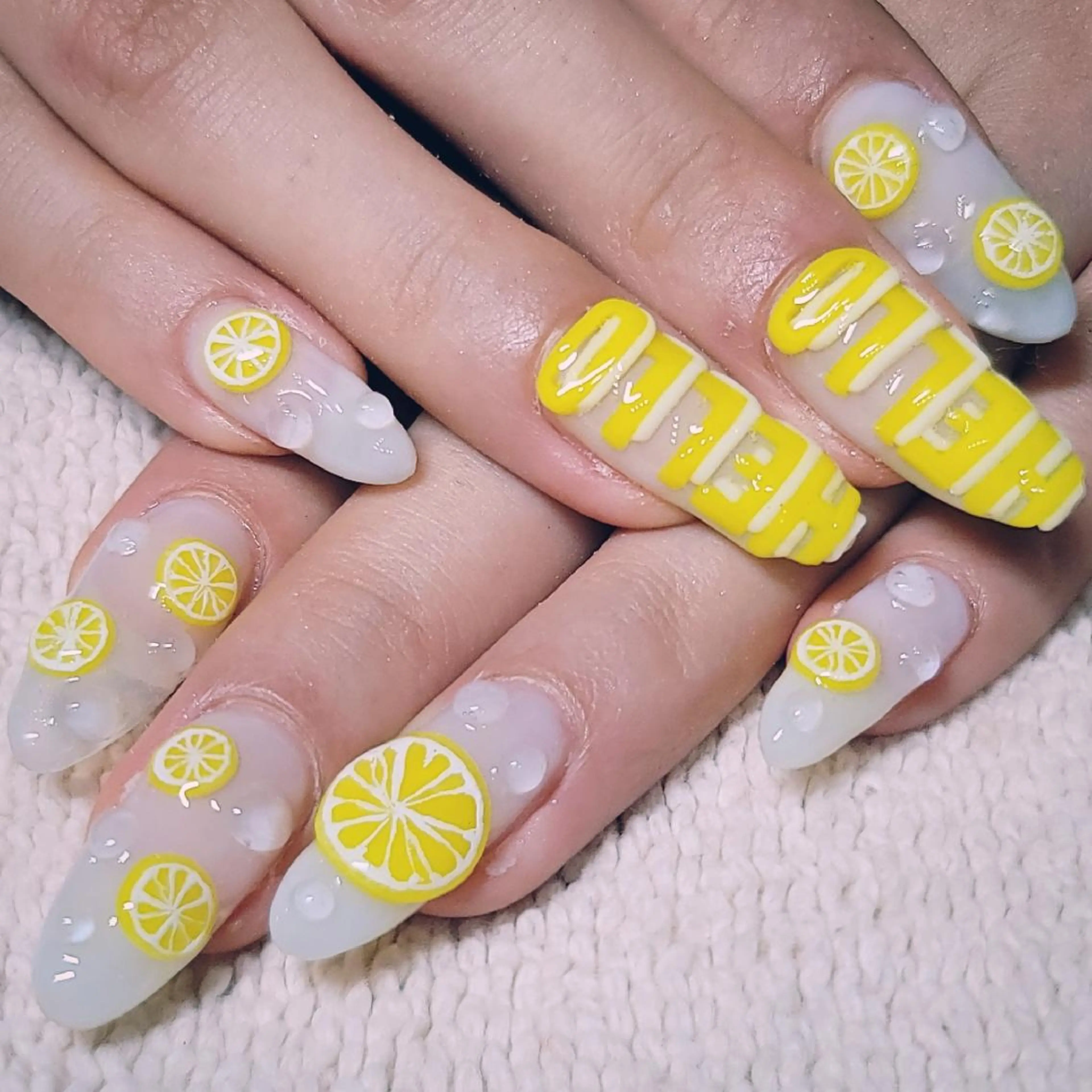 ネイル 水色 ワンカラーネイル ハンドネイル よしだ ひろきのネイルデザイン