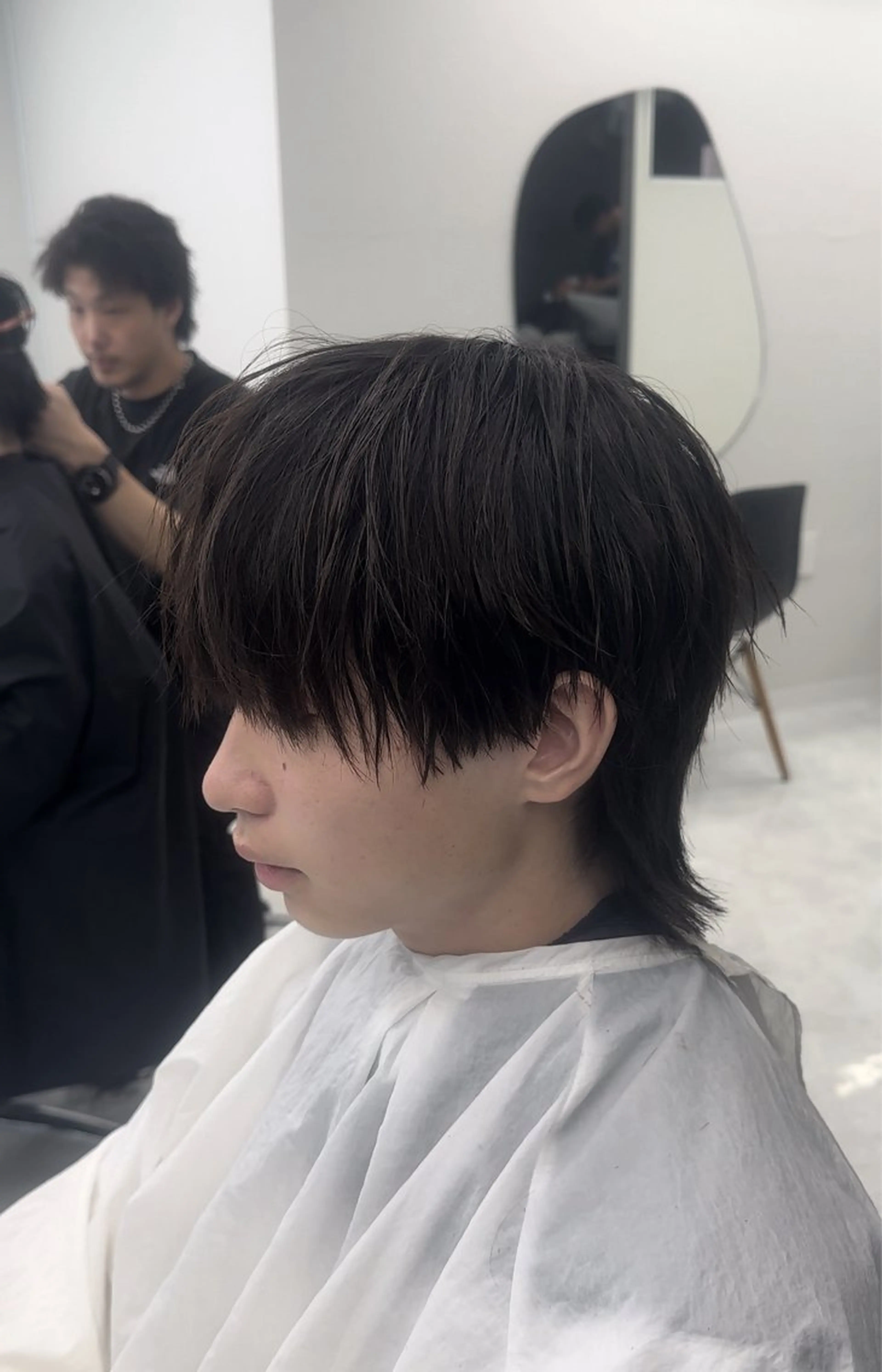 メンズ カット ニュアンス/フェザー /ウルフ/伶馬のヘアスタイル