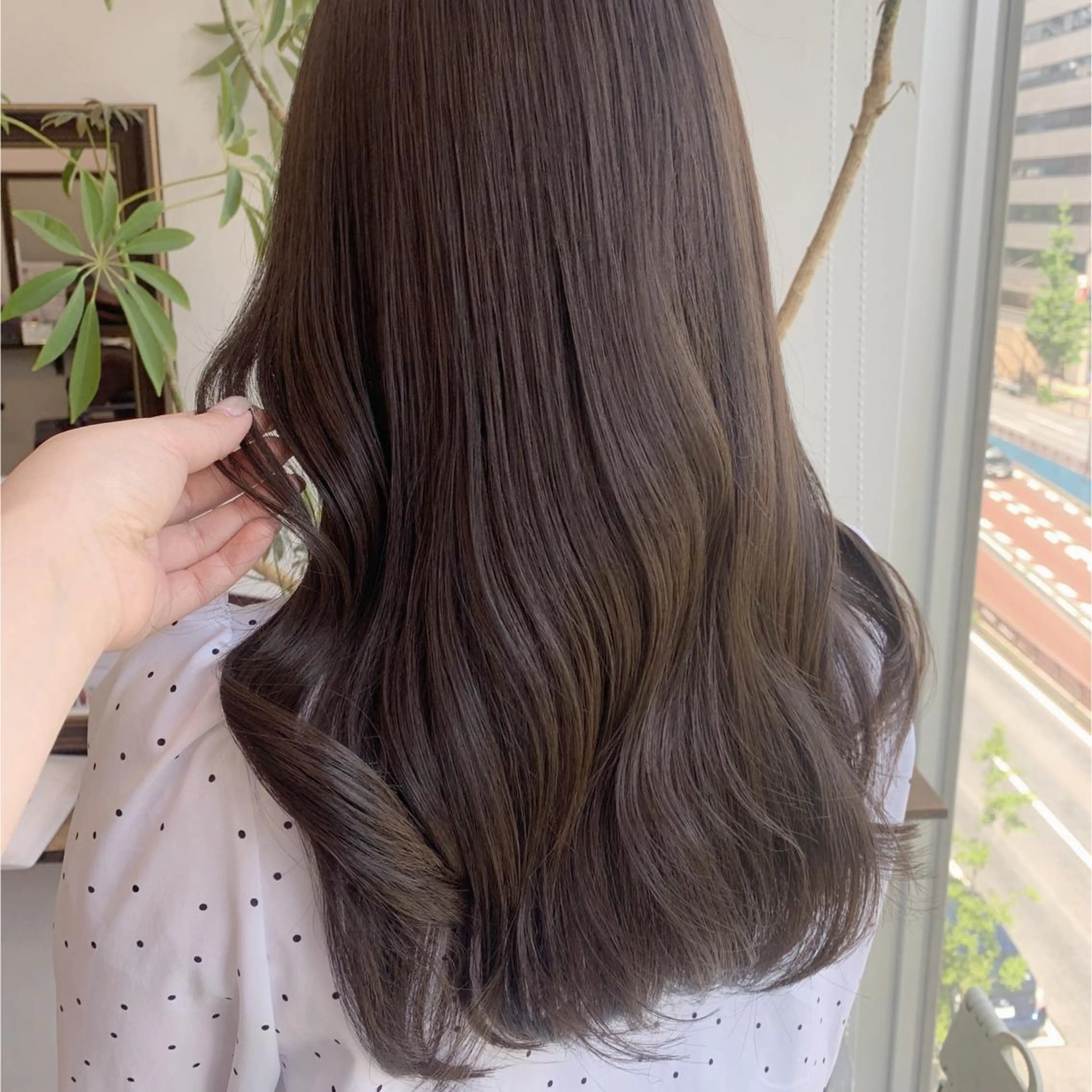 セミロング 髪質改善 縮毛矯正 トリートメント カット ヘアカラー トリートメント 髪質改善/縮毛矯正 🎀小林 唯 🎀のヘアスタイル