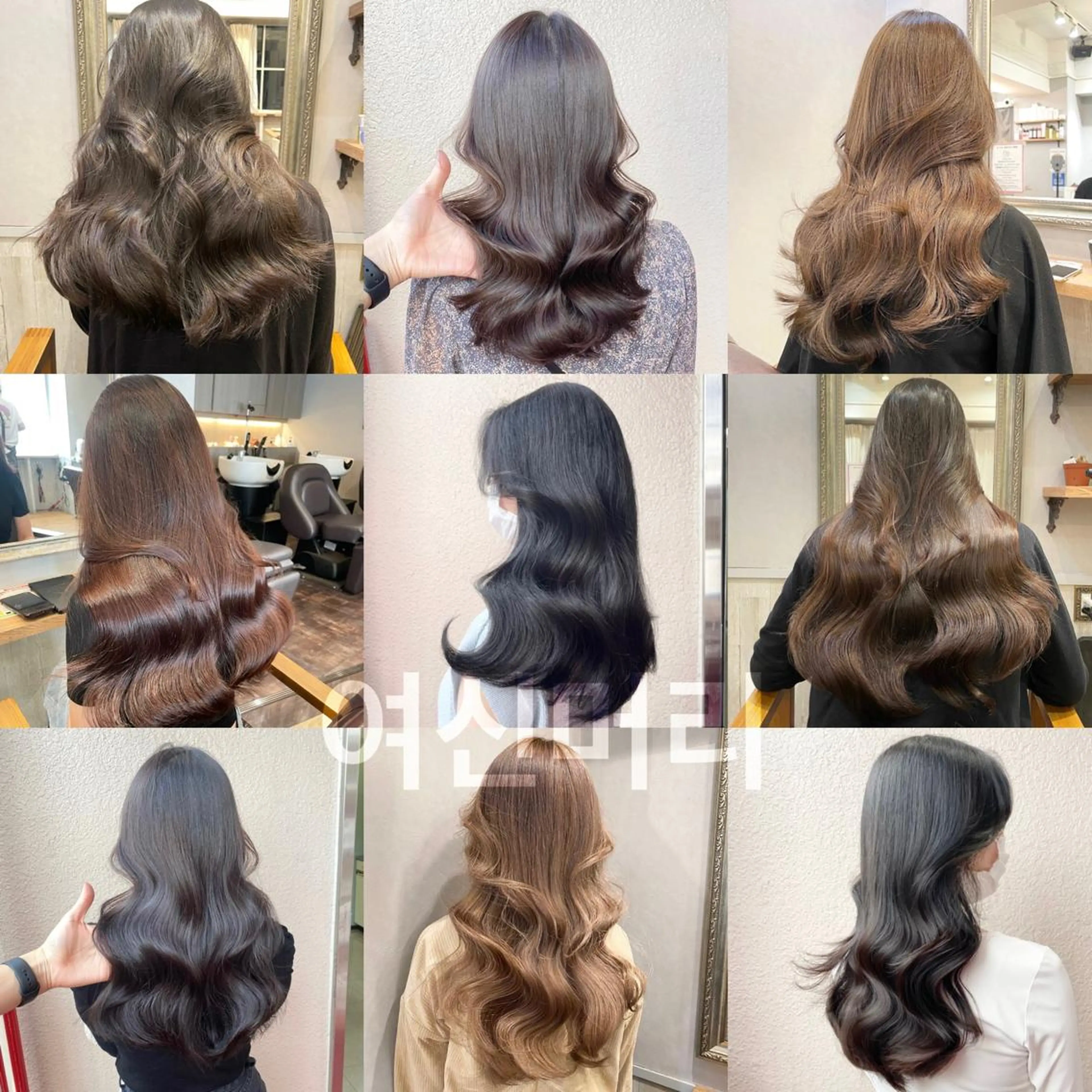 セミロング カラー カット ヘアカラー トリートメント layercut✂️ 韓国ヘア/髪質改善のヘアスタイル