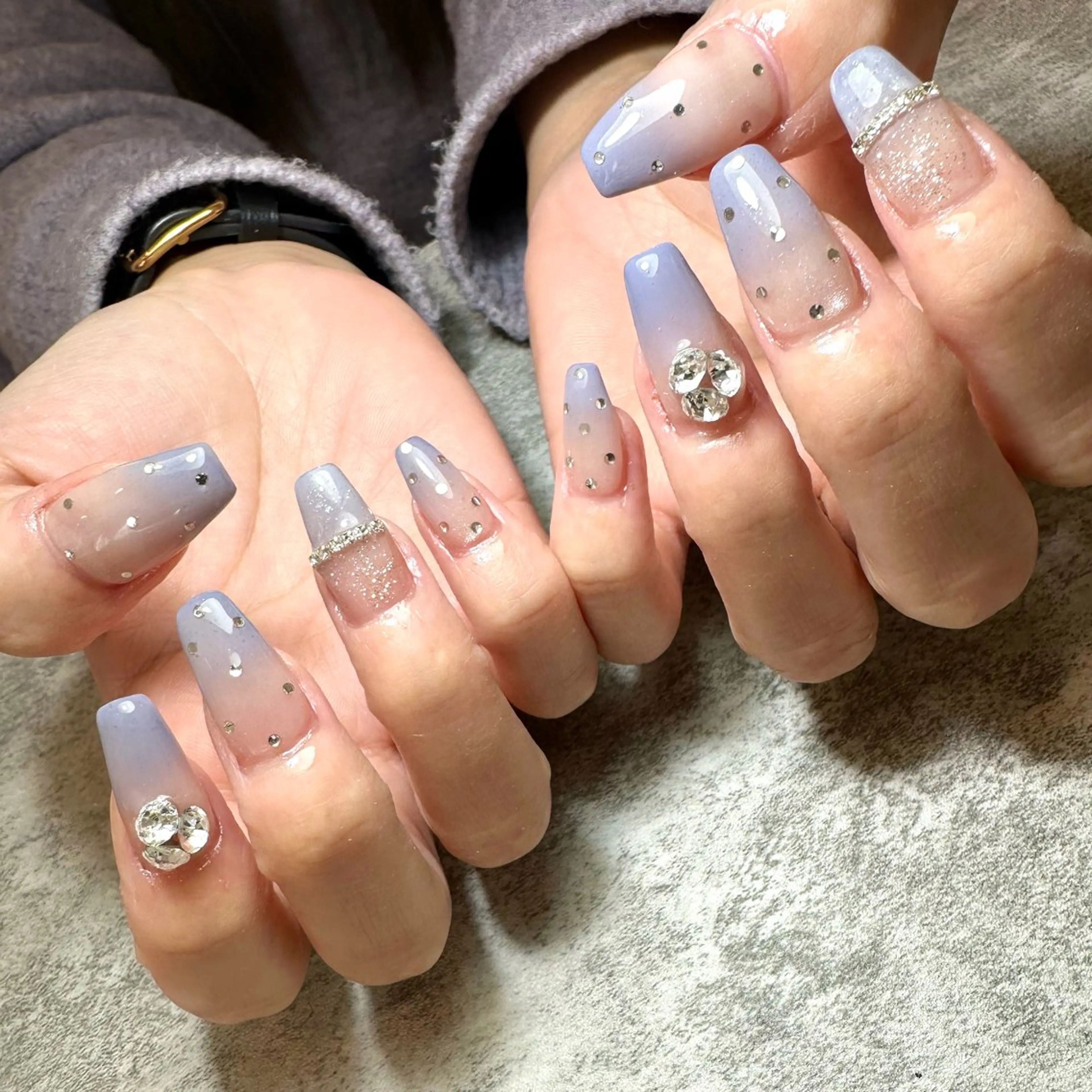 ネイル パープル Mii nailのネイルデザイン