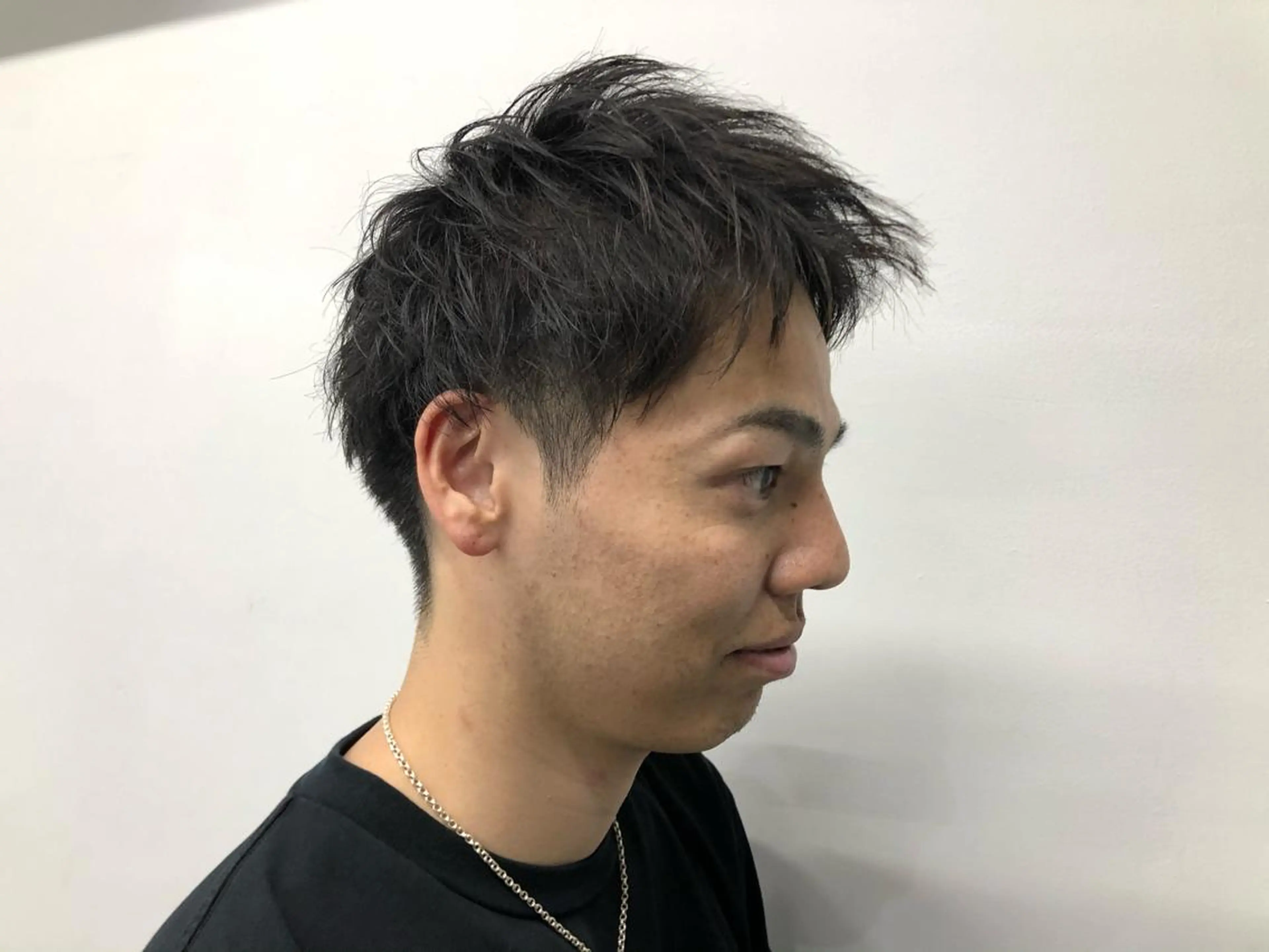 パーマ メンズ BABY 艶髪暗髪ヘア💖達人のヘアスタイル