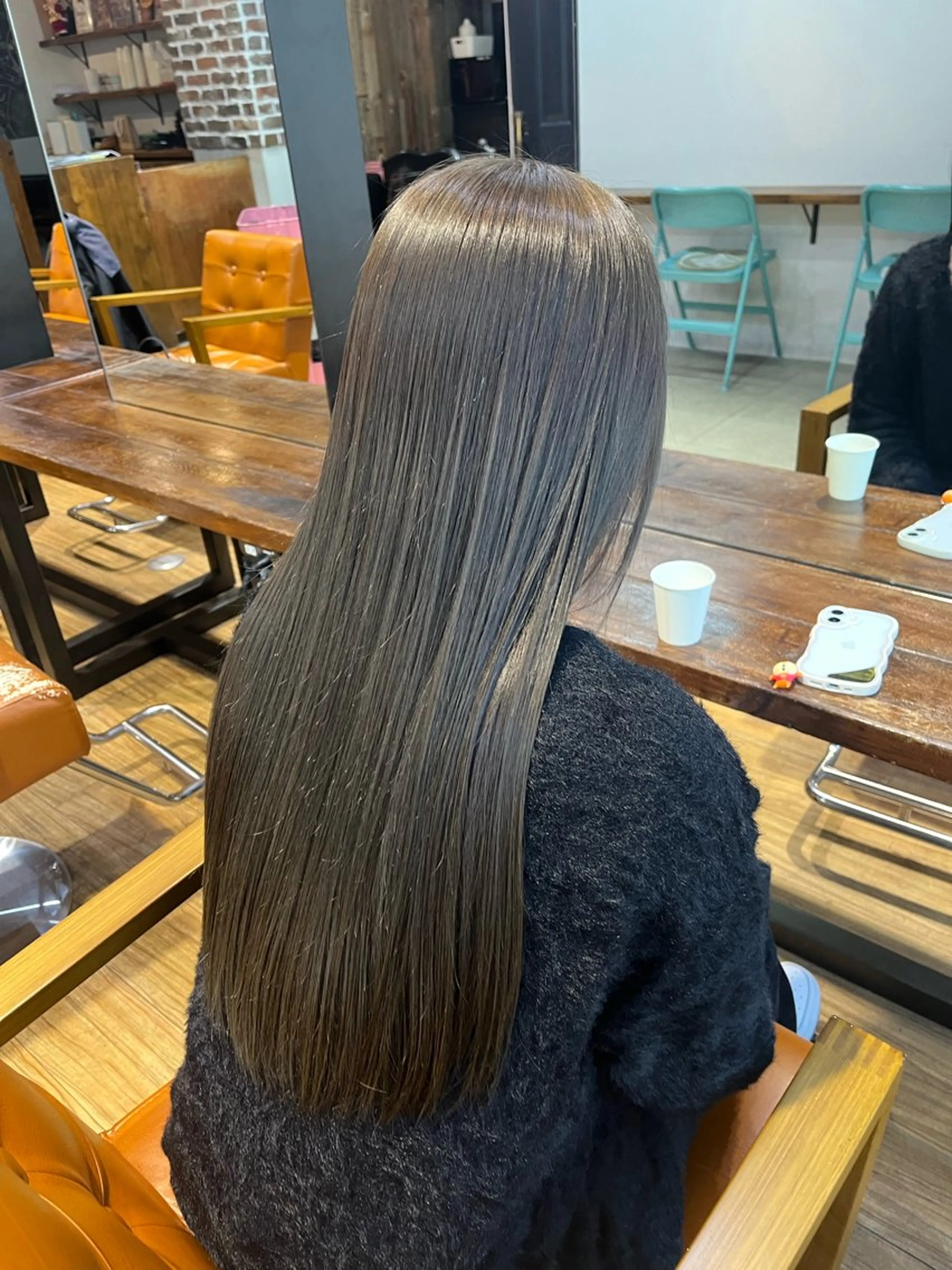 ロング ヘアカラー トリートメント 透明感/ブリーチ/ 髪質改善💛miuのヘアスタイル