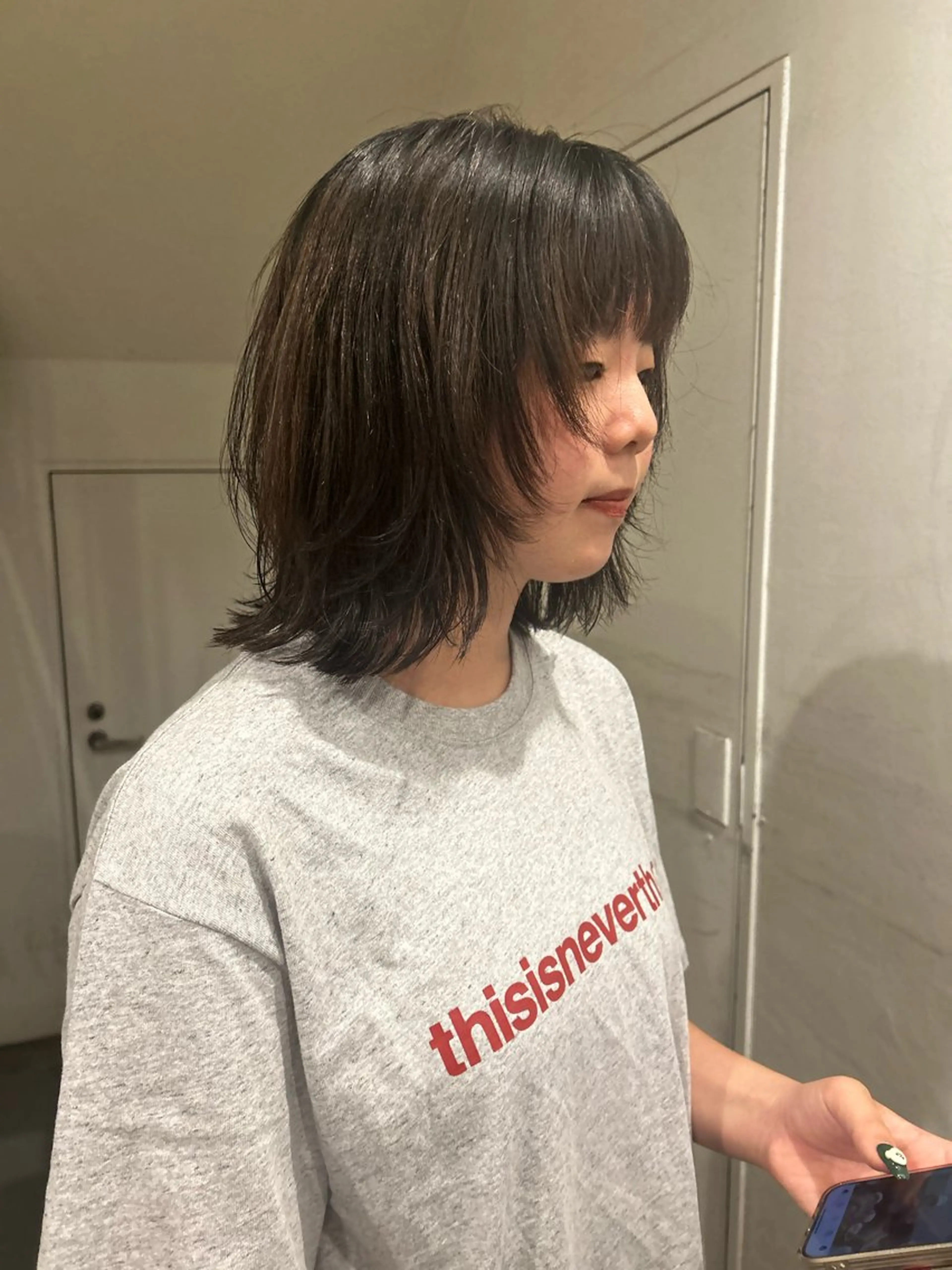 ミディアム レイヤーカット hen所属・心斎橋/レイヤー/ ブリーチ/モエのヘアスタイル