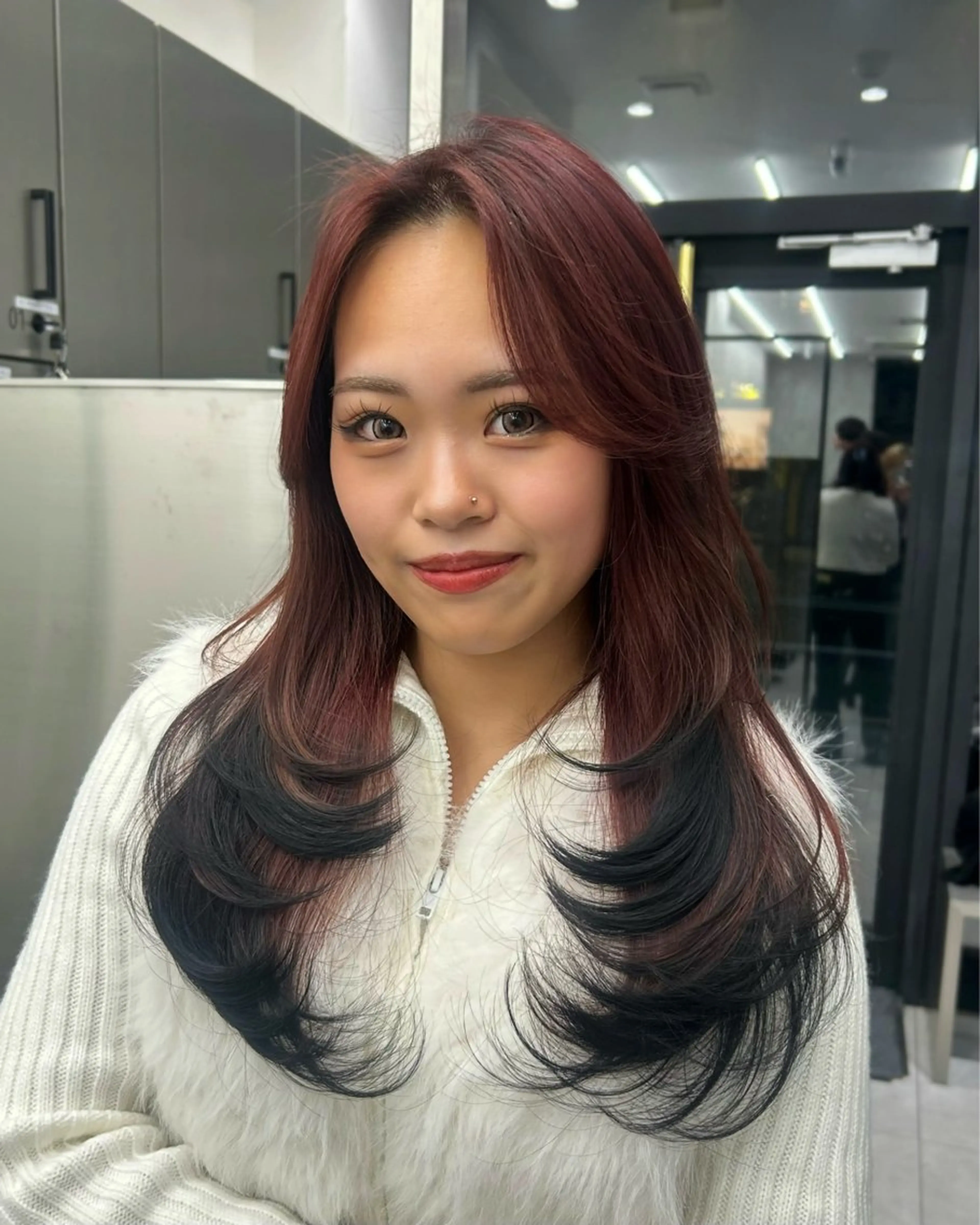ロング レイヤーカット ヘアカラー トリートメント 大人レイヤー/艶髪 🇺🇸TOMONAのヘアスタイル