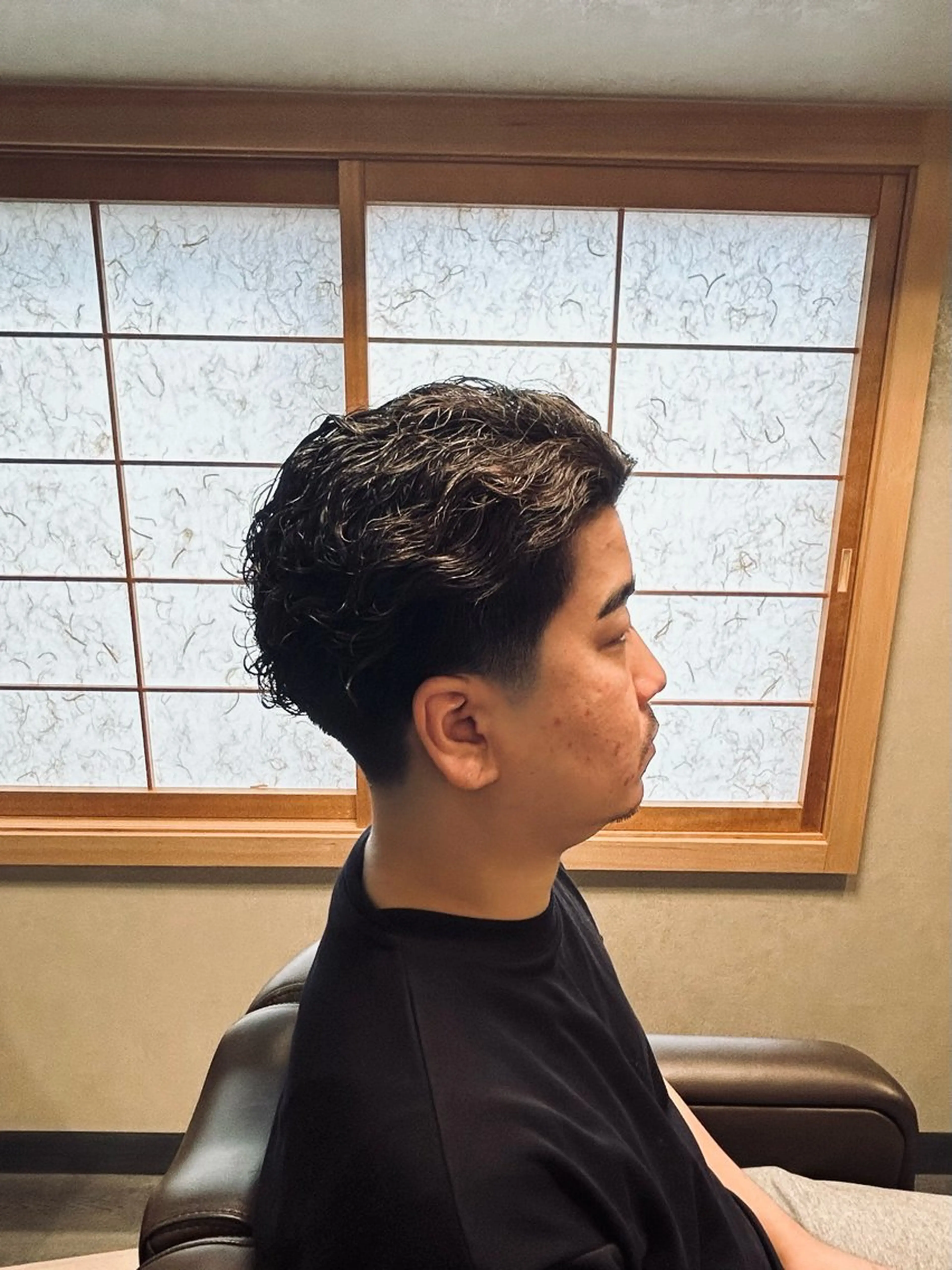 ミディアム パーマ メンズ カット パーマ メンズカット/ 雄大のヘアスタイル