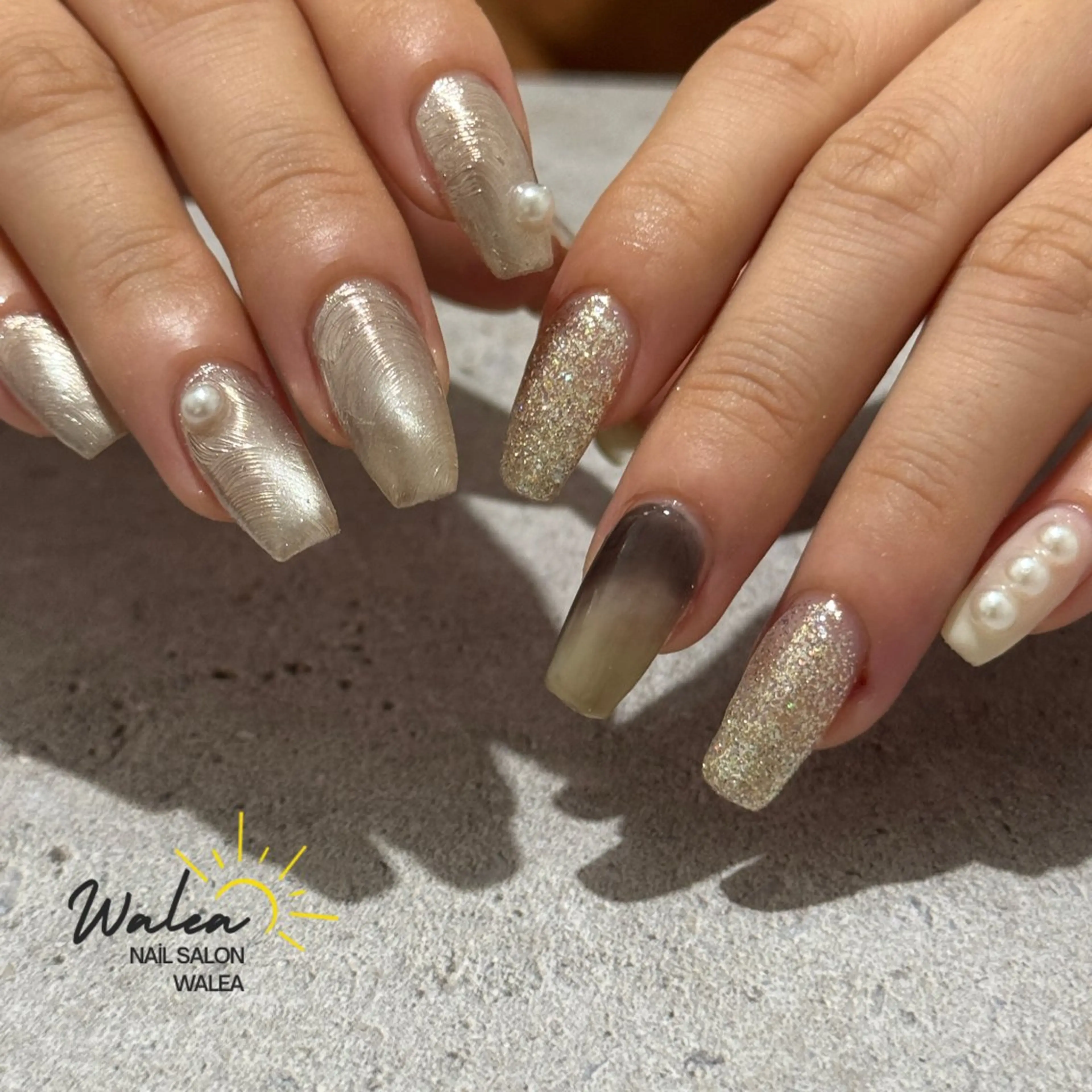 ネイル ハンドネイル nail salon waleaのネイルデザイン