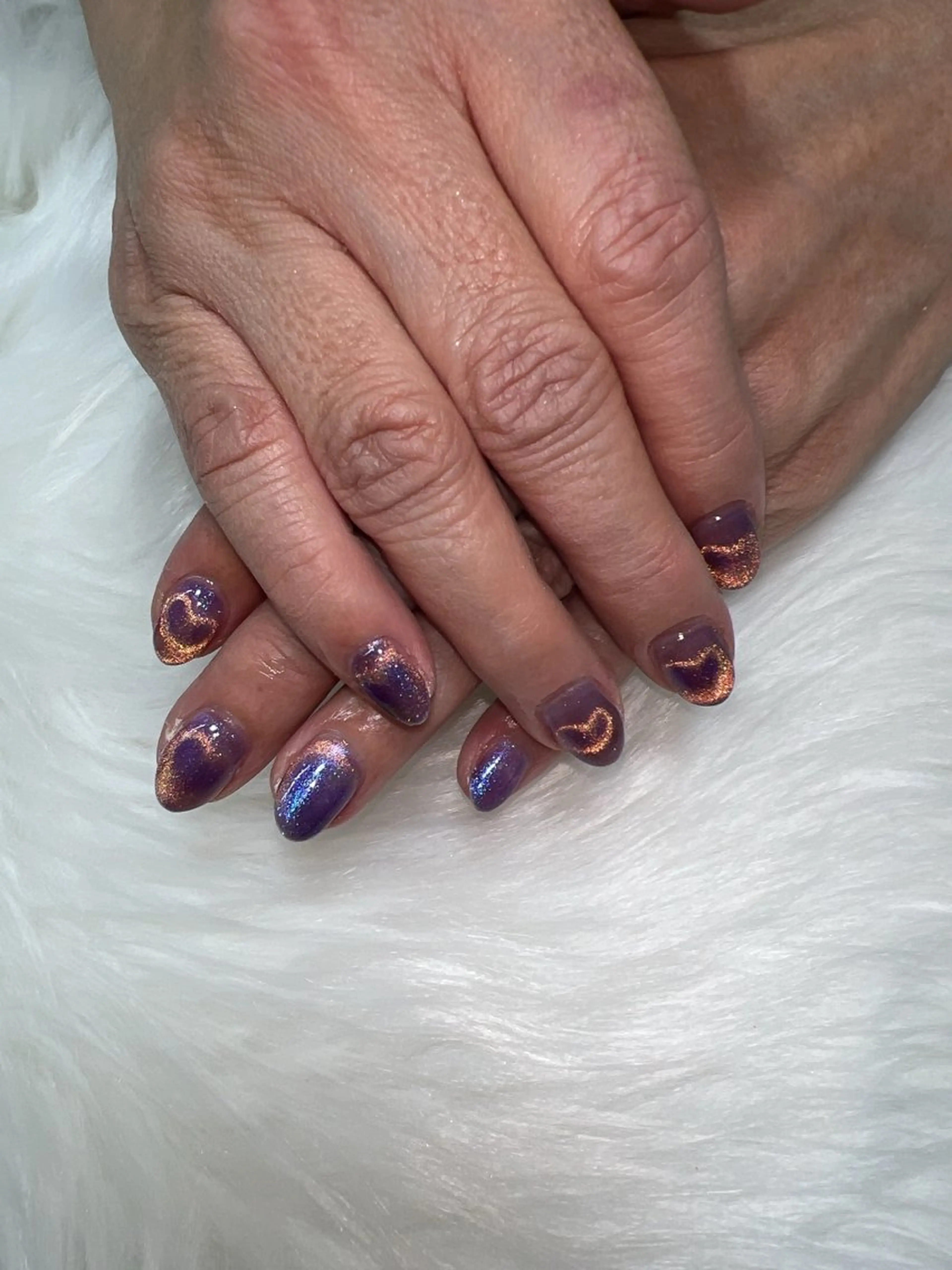 ネイル ハート マグネットネイル coco nailのネイルデザイン