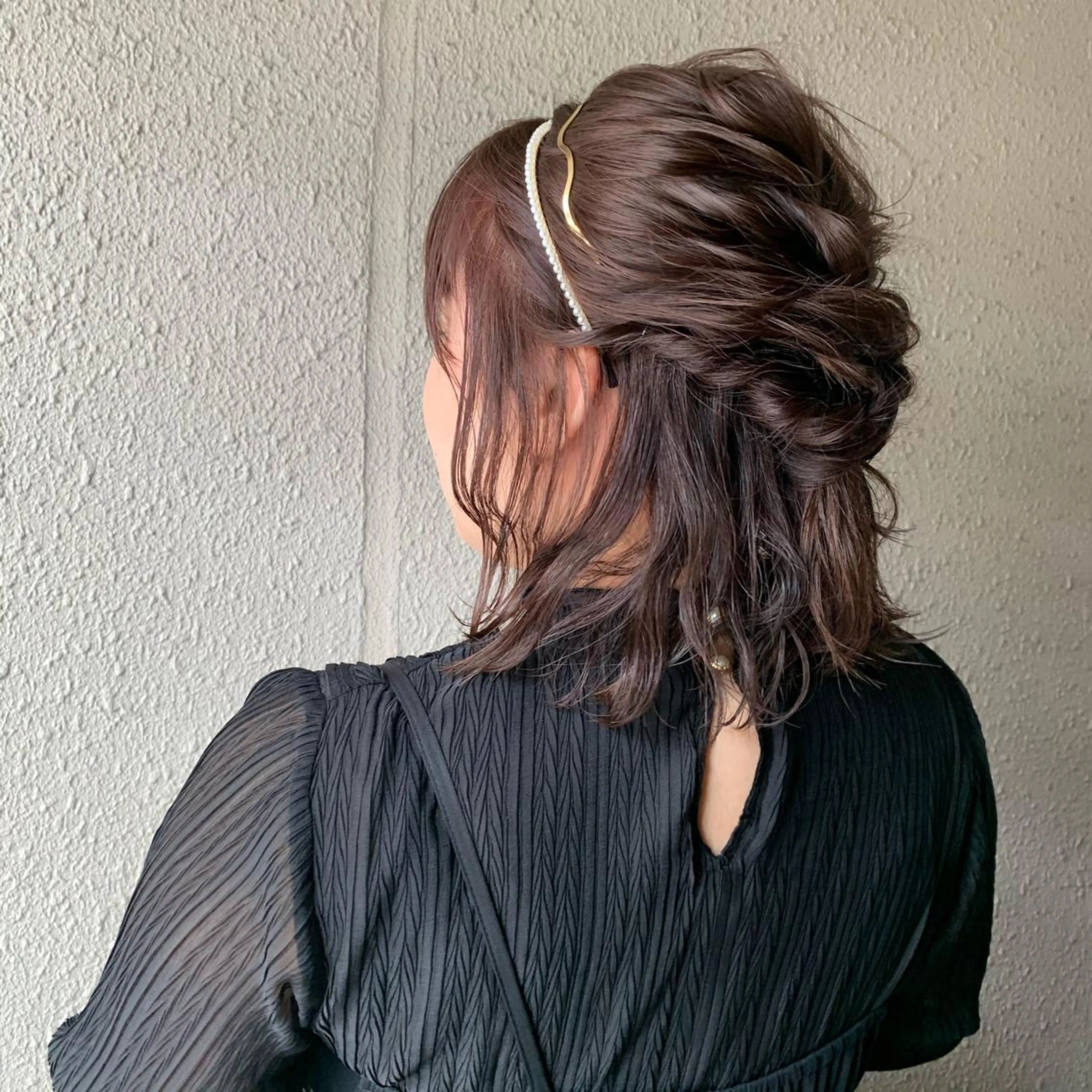 ミディアム ヘアアレンジ 結婚式・ブライダル chouette/ 根本優希のヘアスタイル