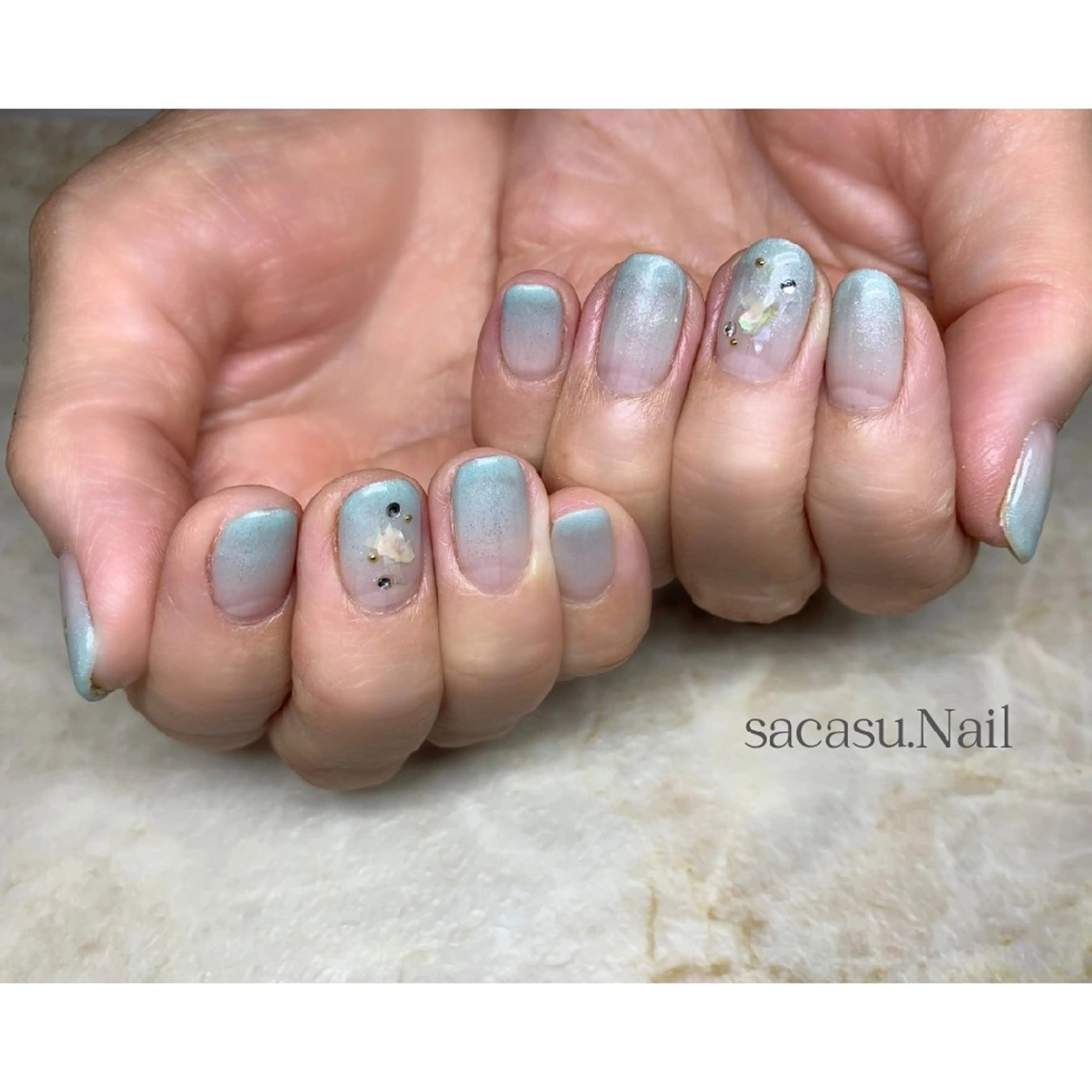 ネイル アートネイル グラデーション ハンドネイル sacasu. Nailのネイルデザイン