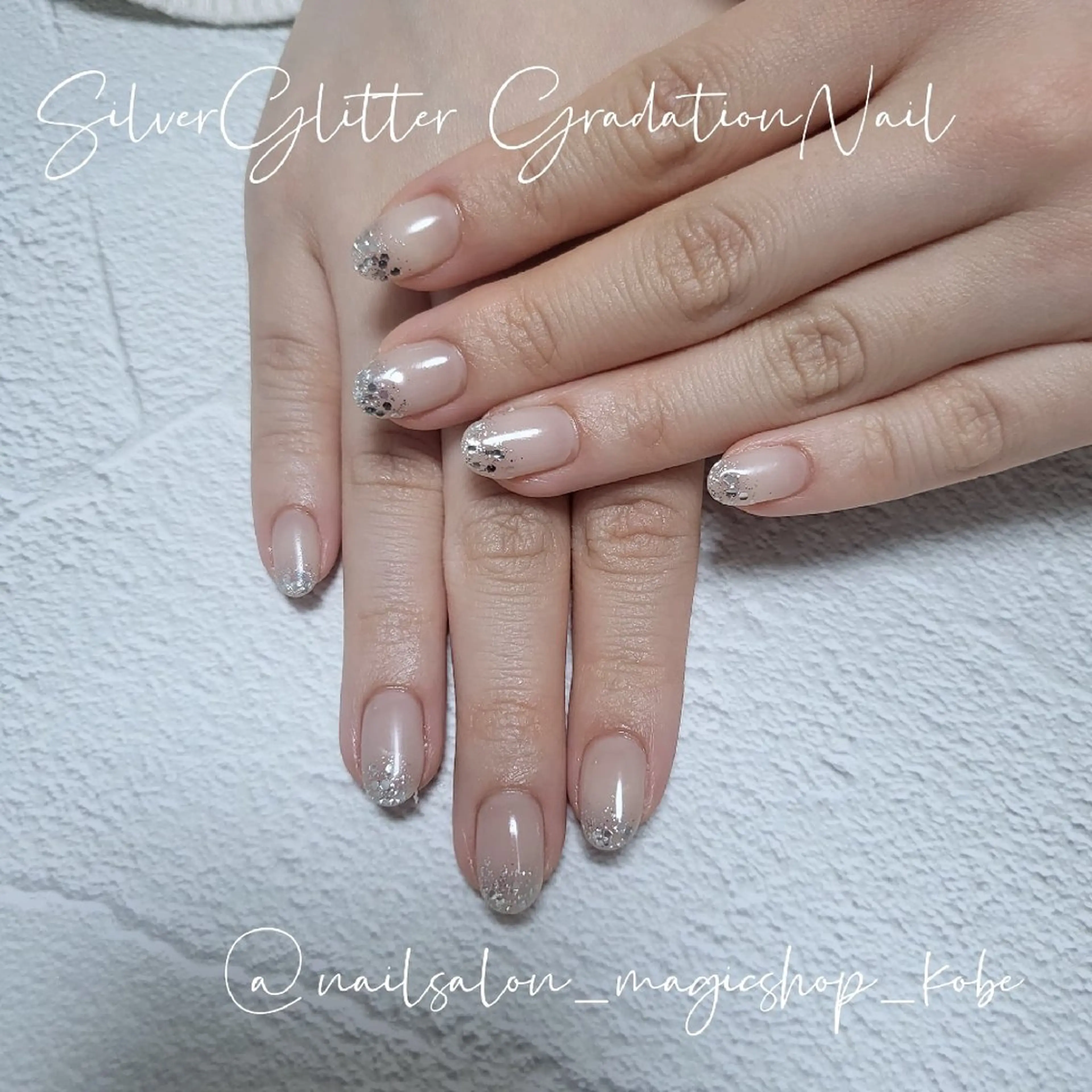 ネイル ジェルネイル グラデーション ラメ(グリッター) ラメグラデーション ワンカラーネイル ハンドネイル Nailsalon MagicShopのネイルデザイン