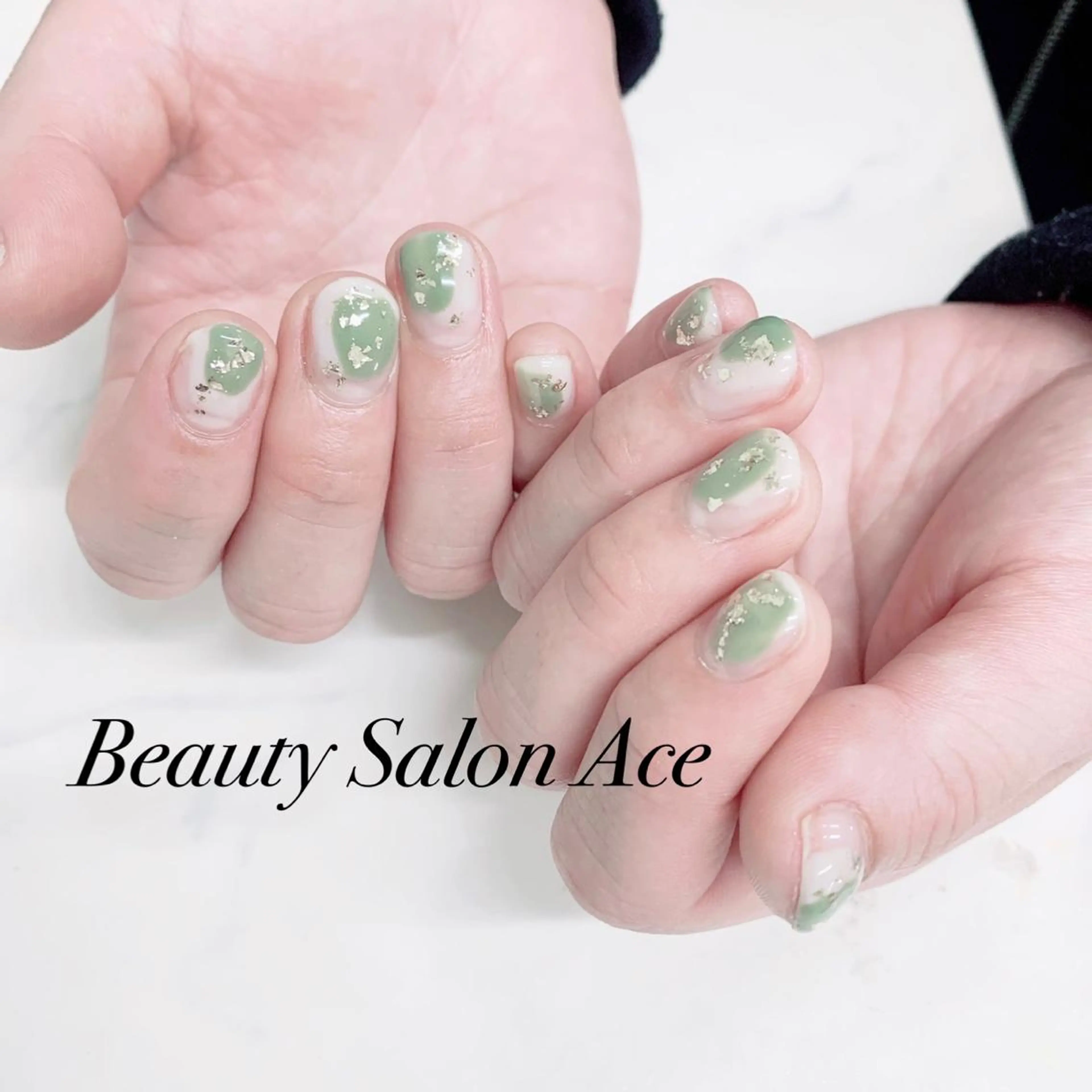 ネイル メンズネイル ニュアンスネイル 春ネイル Beauty Salon Ace（ネイルサロン　エース）所属・池袋フィルイン Ace♡長さだしのネイルデザイン