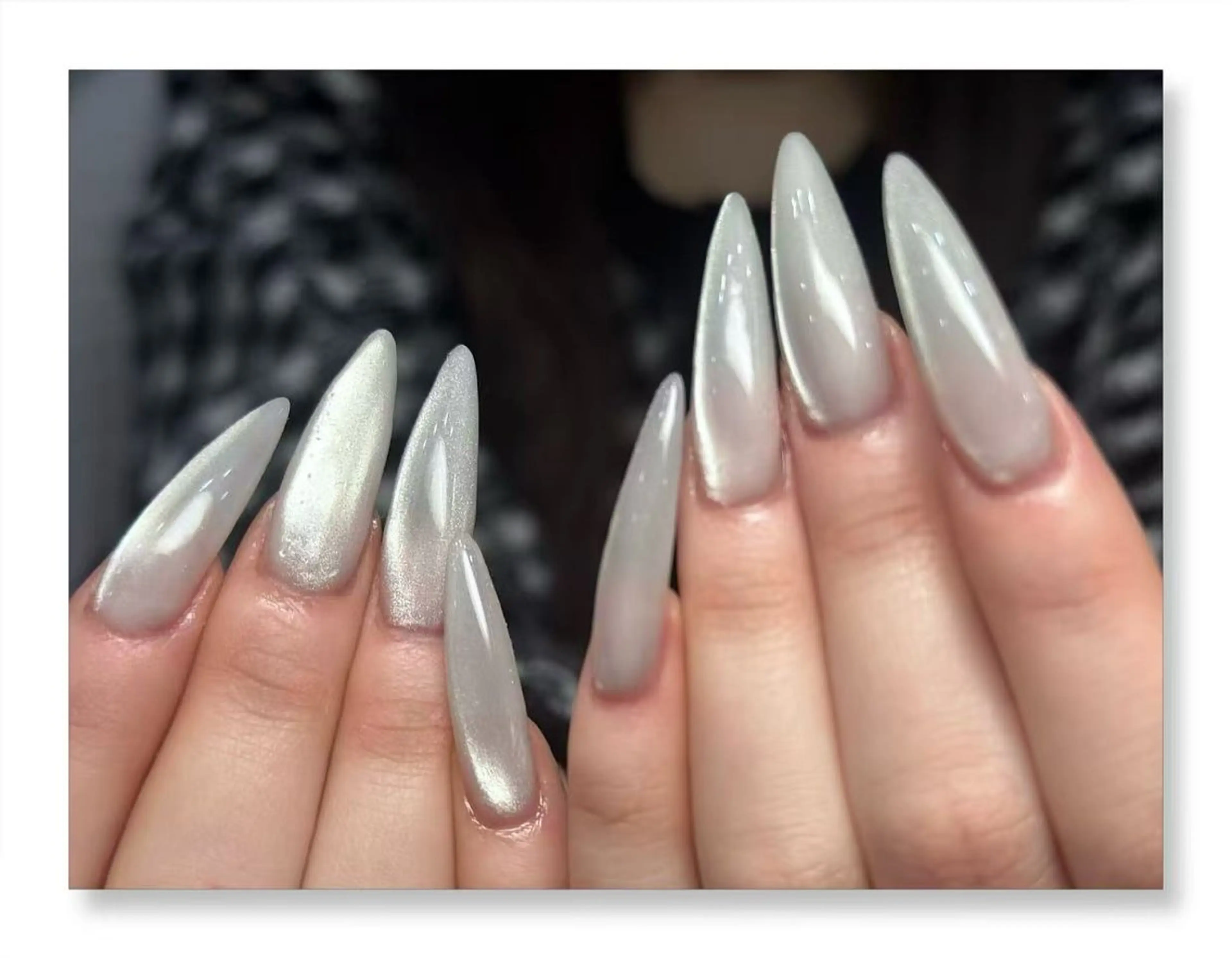 ネイル H’ami nailsalon 新大久保店所属・リサ 長さだし✨のネイルデザイン