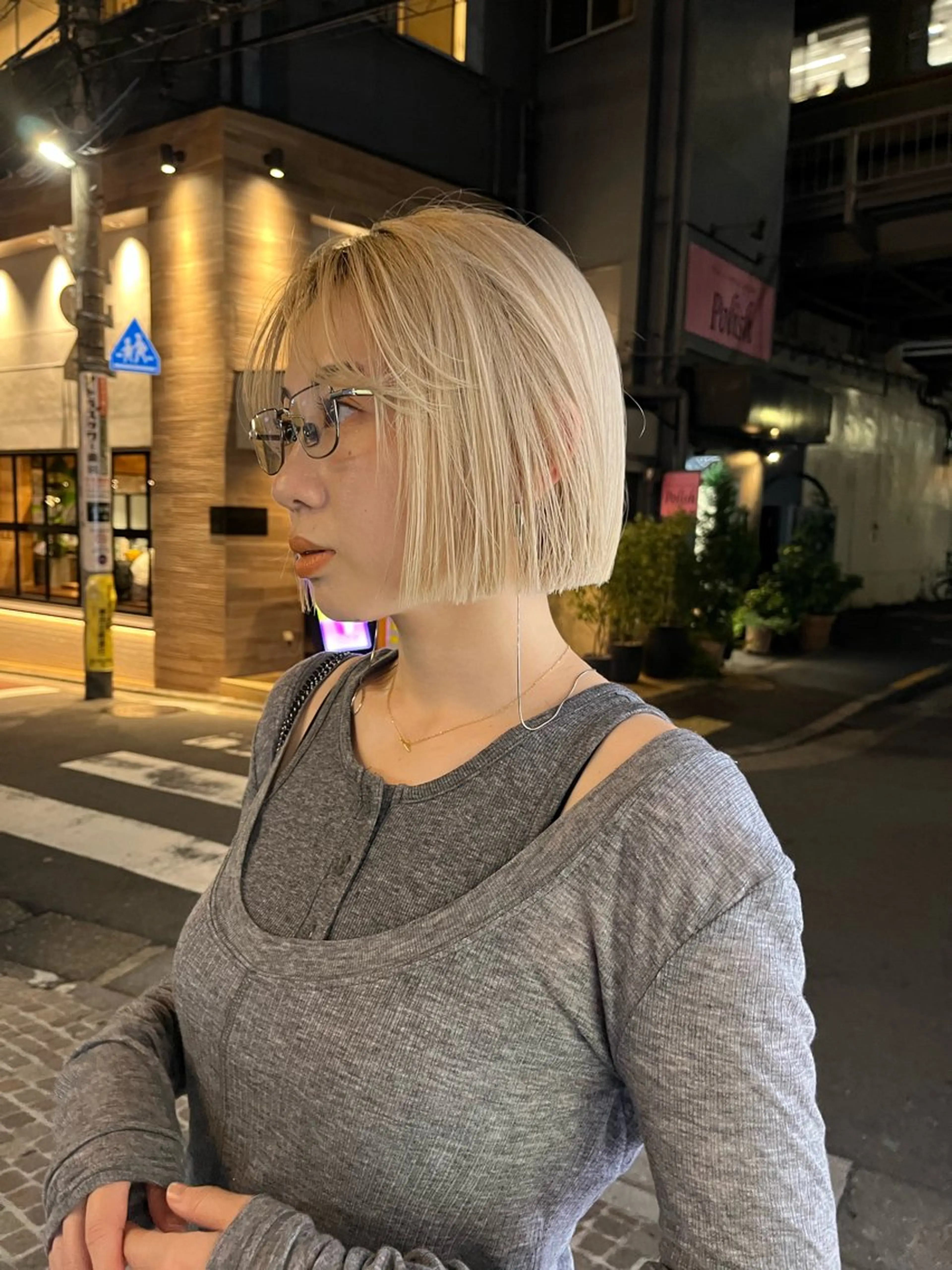 ショート ボブ 竹内 菜々子のヘアスタイル