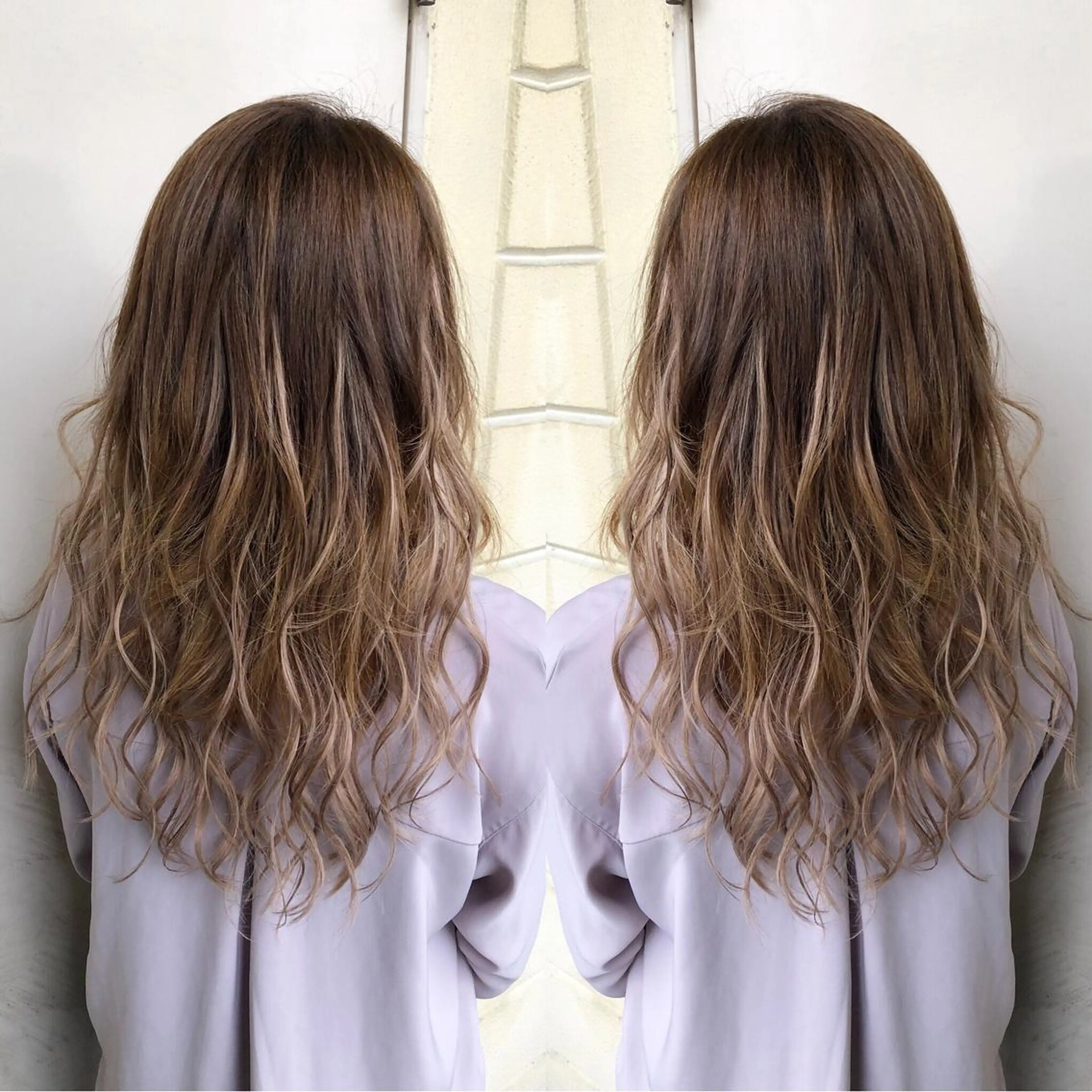 ロング カラー kr2s アメ村のヘアスタイル