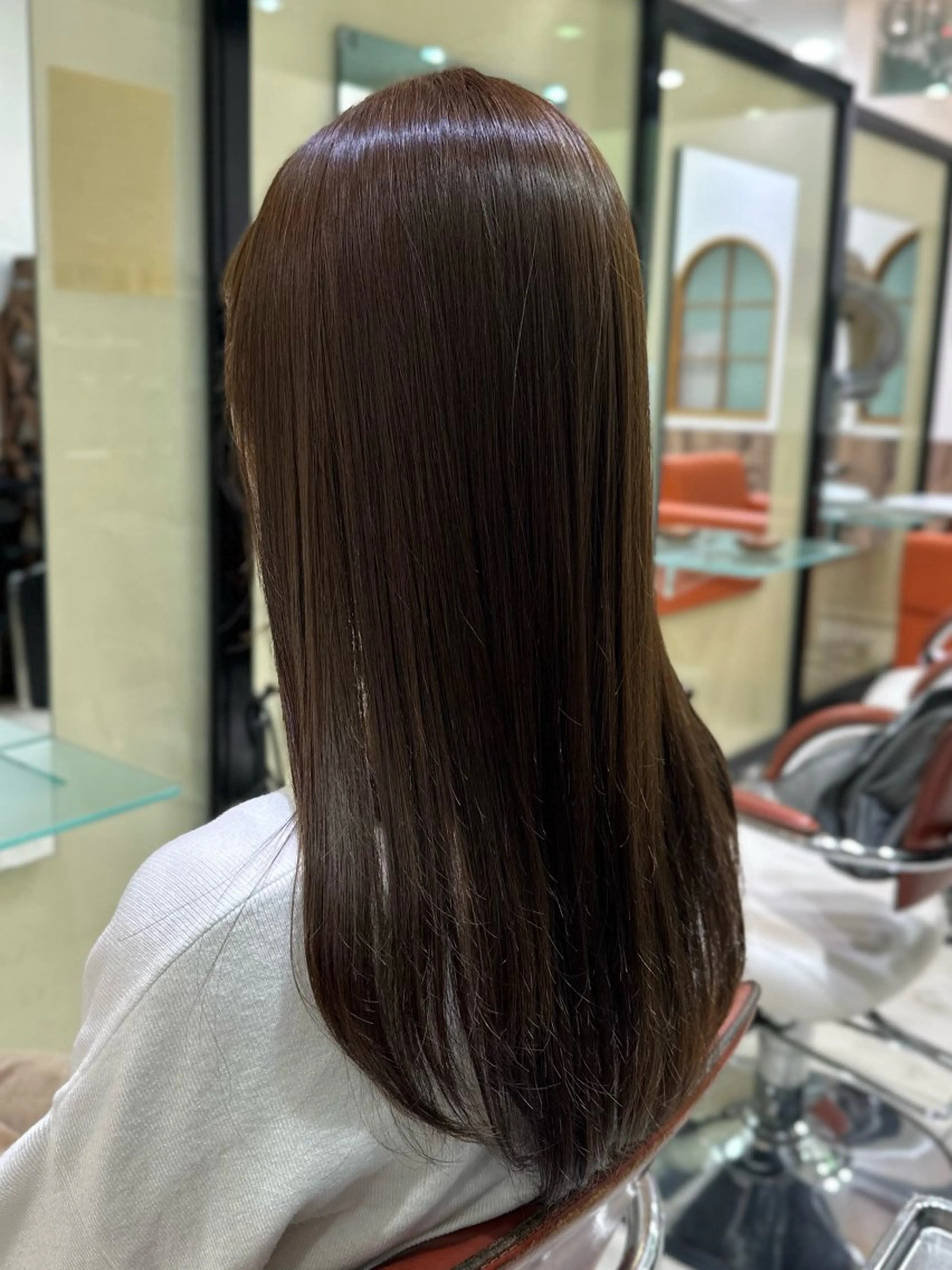 ロング カラー カット 縮毛矯正 トリートメント 井上 武輝のヘアスタイル