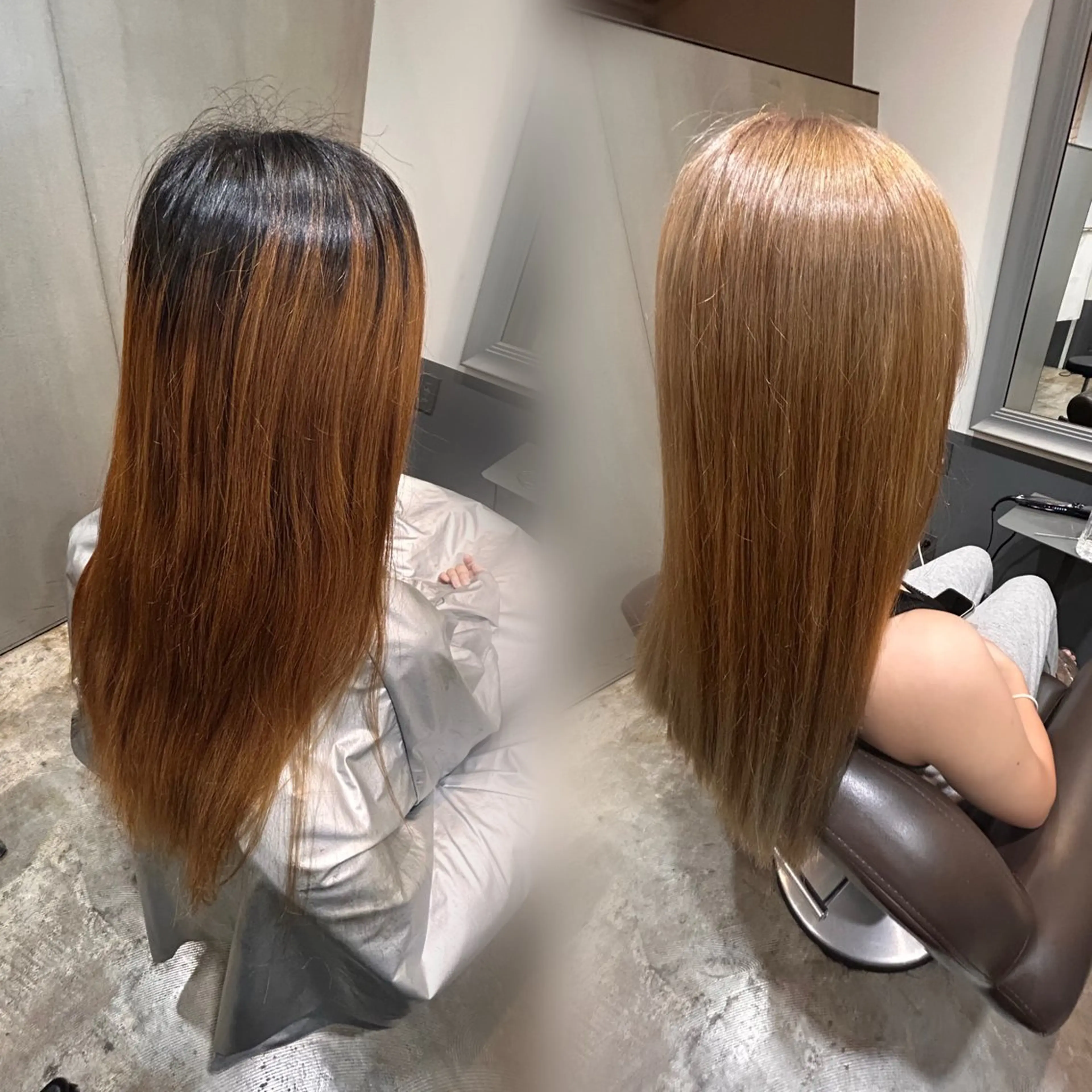 ロング カラー ヘアカラー Rapport 千聖のヘアスタイル
