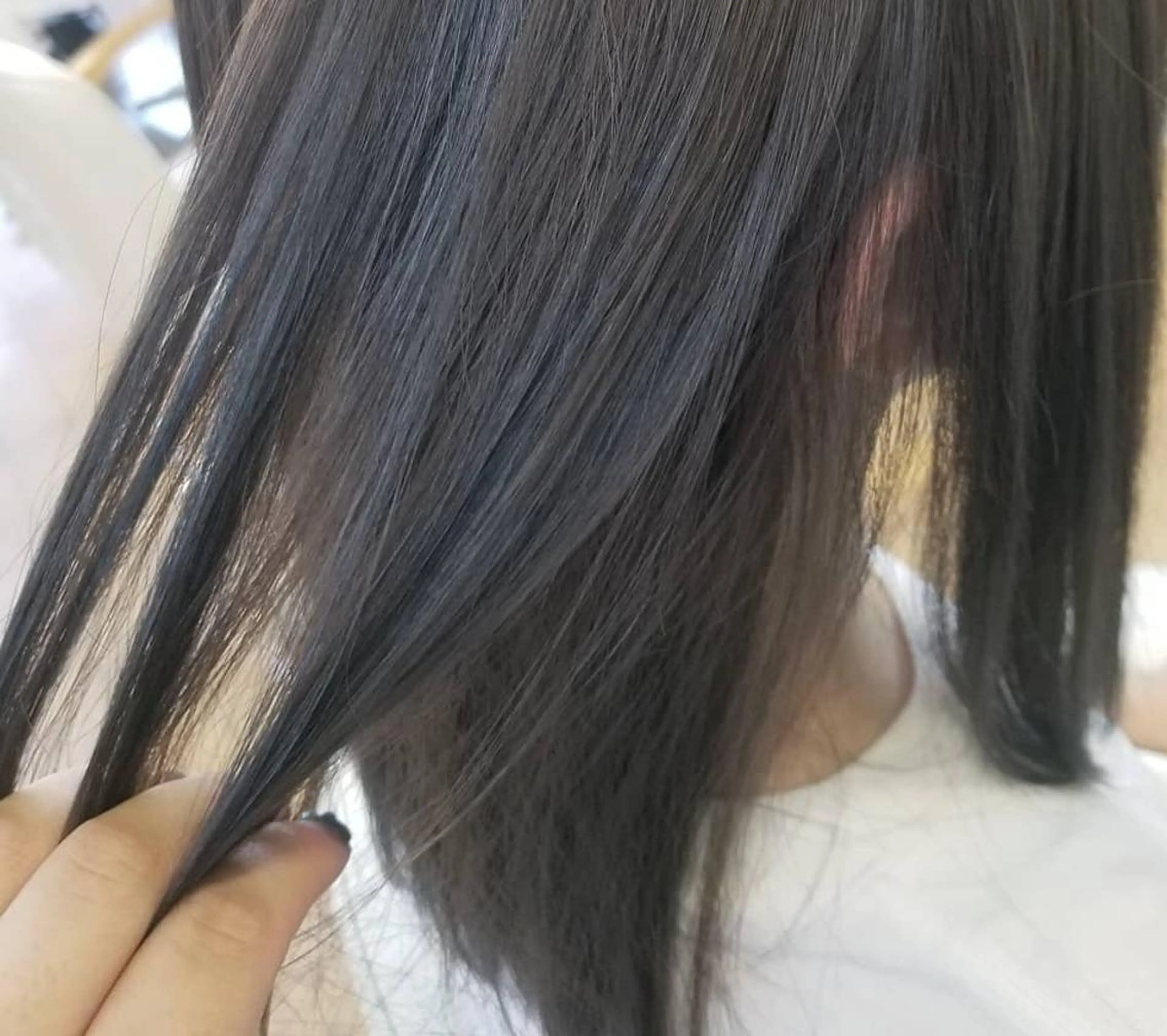 ミディアム カラー アッシュ 透明感カラー ヘアカラー トリートメント 関口 友菜のヘアスタイル