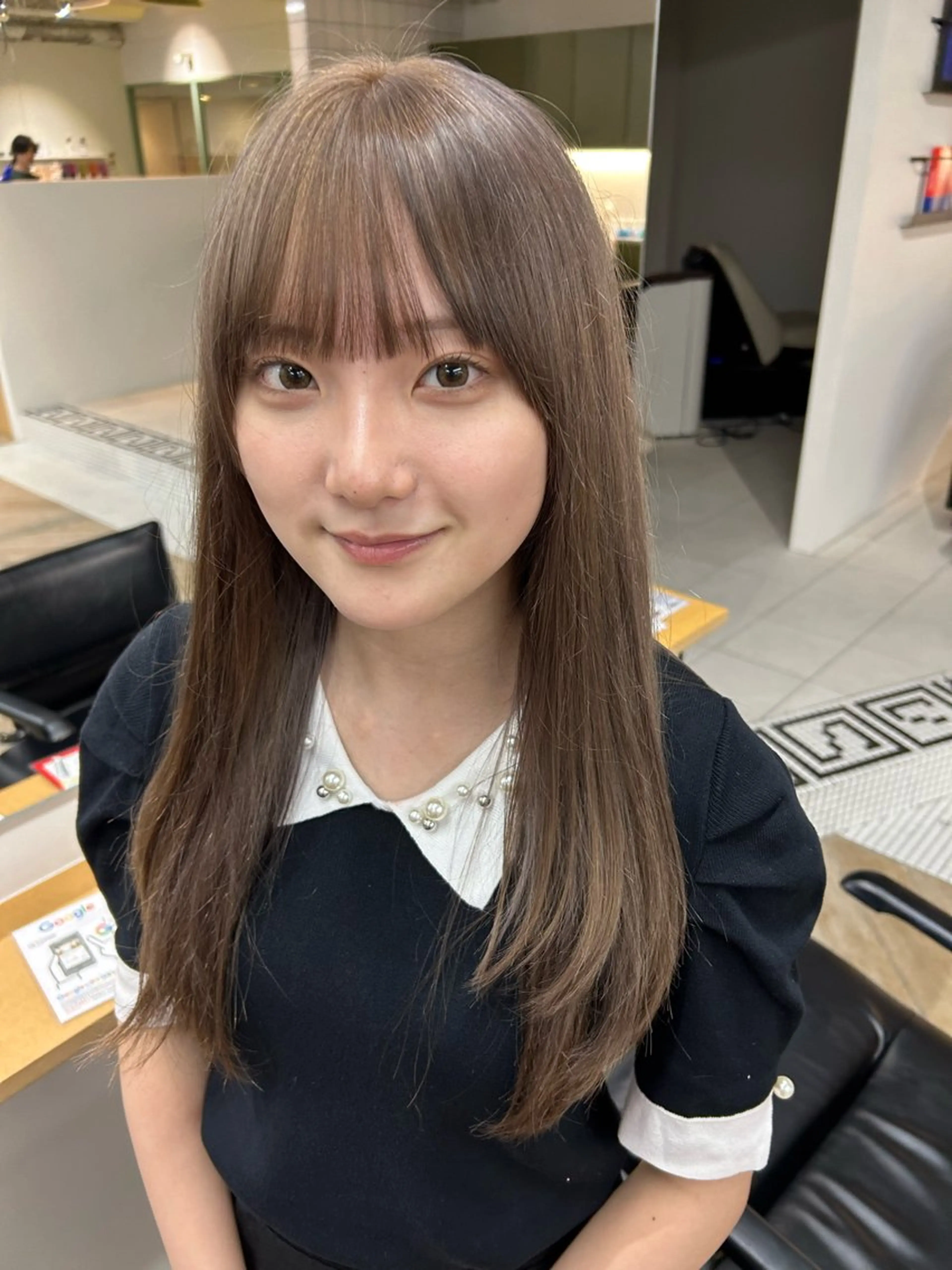 ロング カットモデル募集/ 万代/関谷　朋実のヘアスタイル