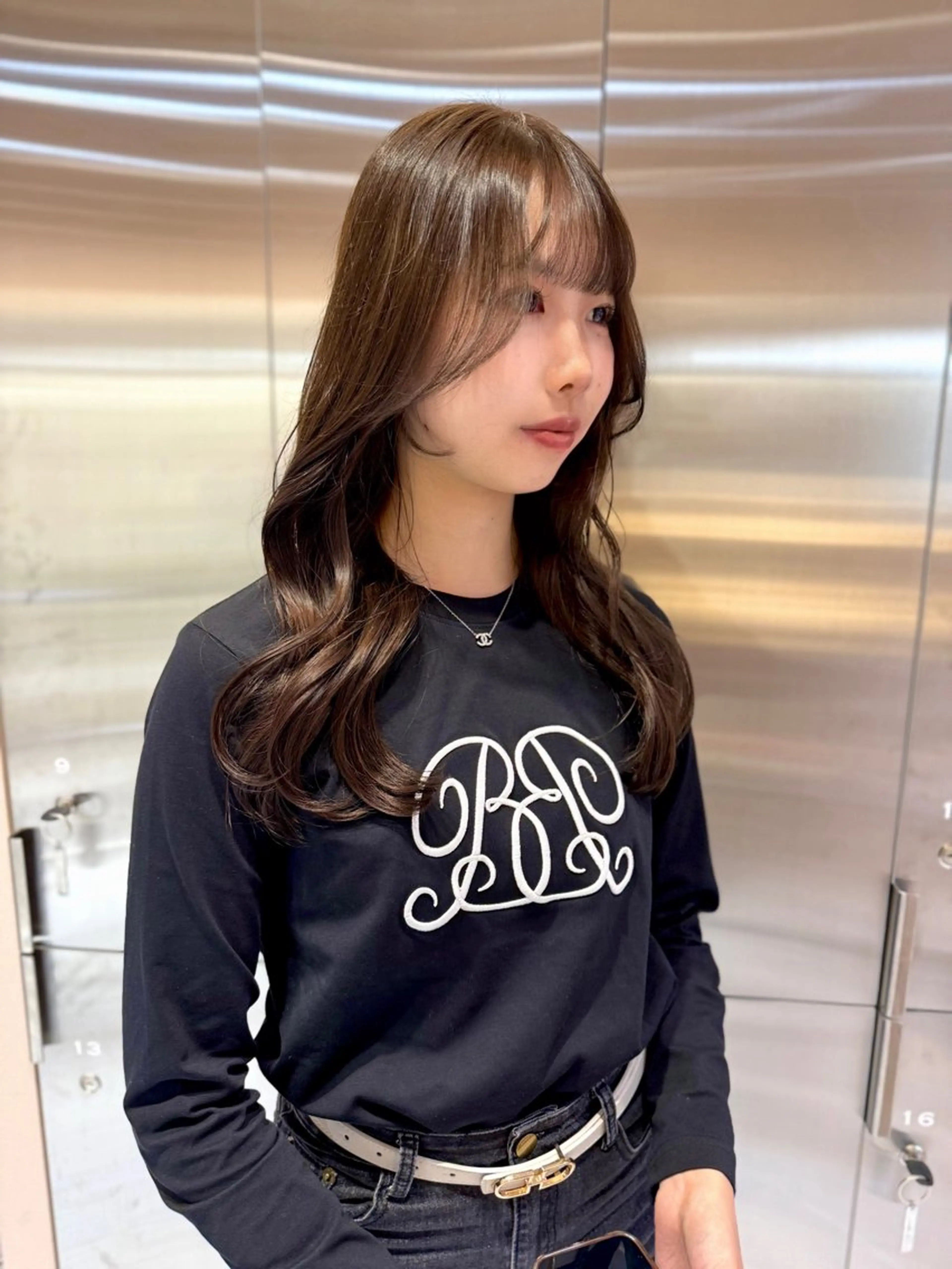 ミディアム レイヤーカット カット ヘアカラー トリートメント 新宿/韓国ヘア/ 韓国ボブ/Mayuのヘアスタイル