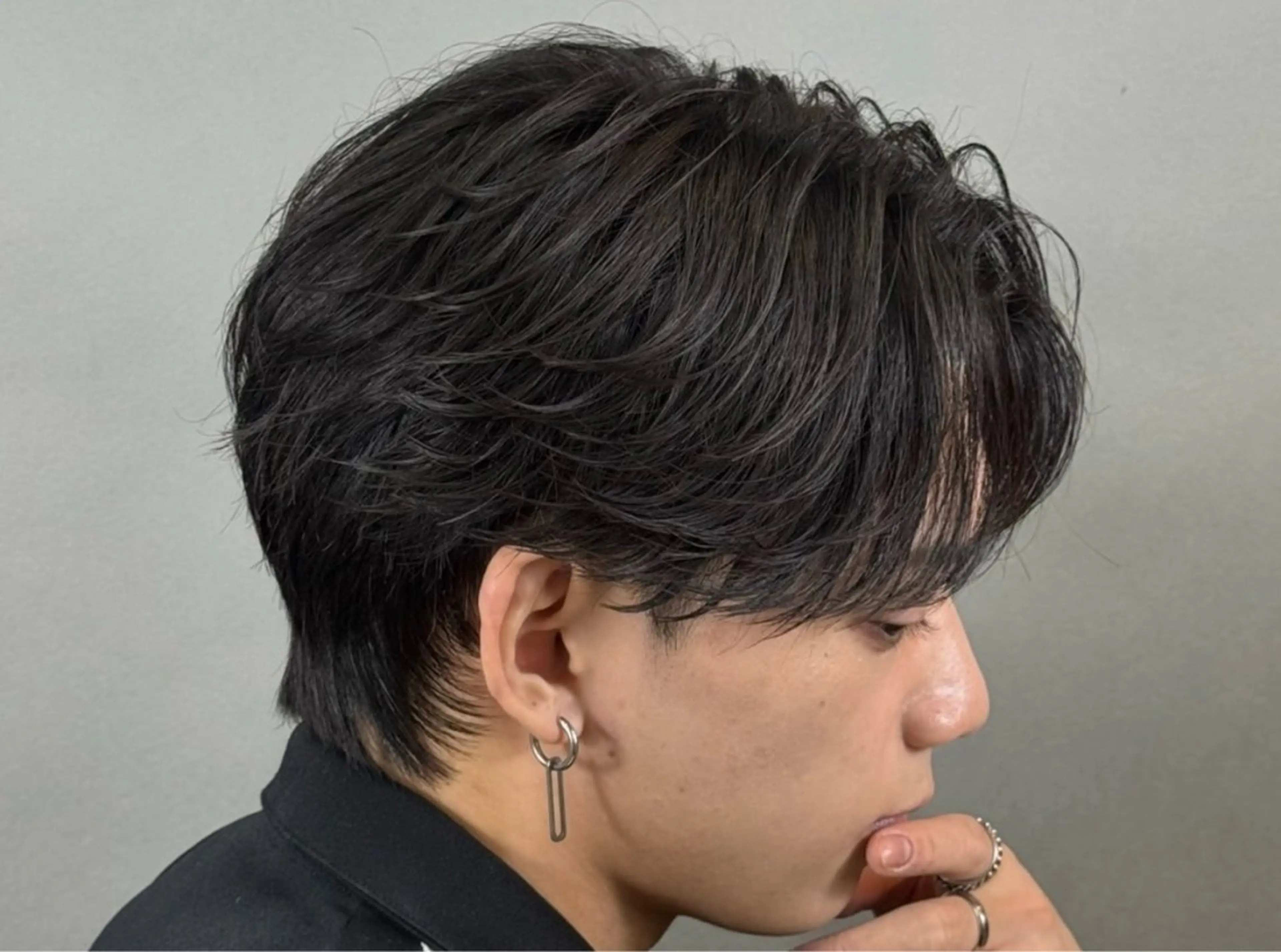 パーマ メンズ センターパート フェザーパーマ メンズパーマ カット パーマ REGNO by GLANZ所属・上猶 大颯のヘアスタイル