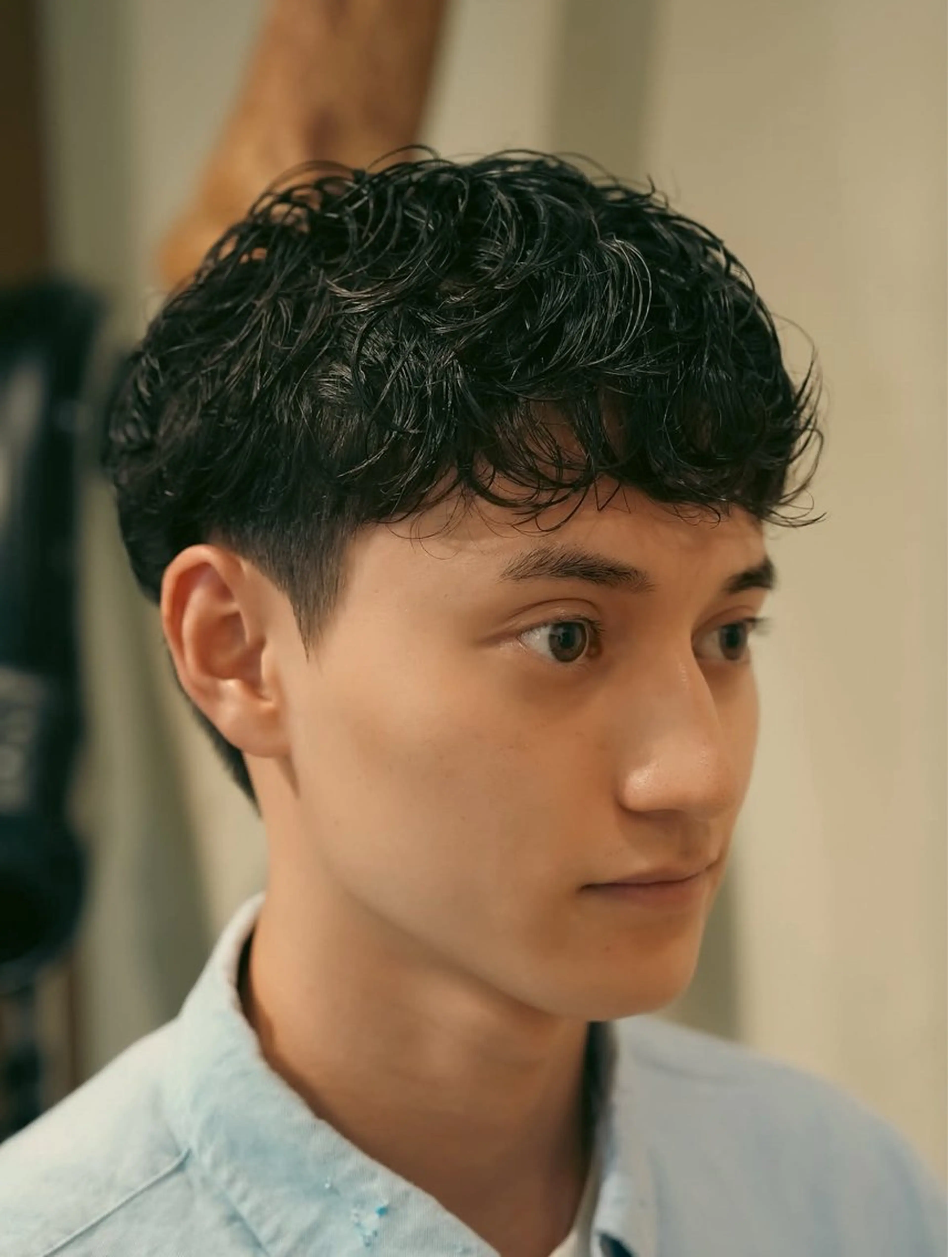 ショート パーマ メンズ メンズカット募集中 いわたもえのヘアスタイル