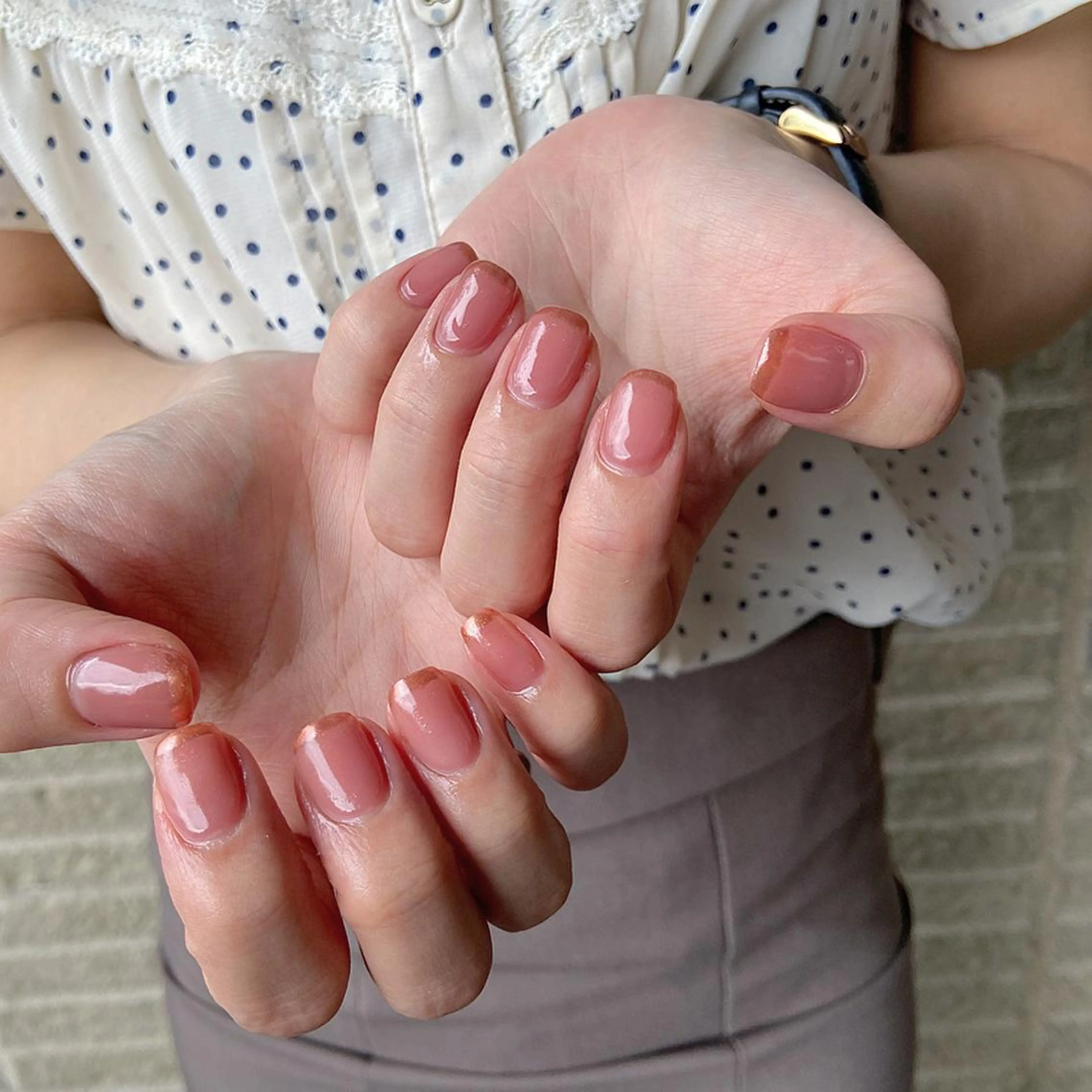 ネイル ピンク ハンドネイル 𝕄𝕚𝕪𝕦🤍 自由が丘⌇パラジェルのネイルデザイン